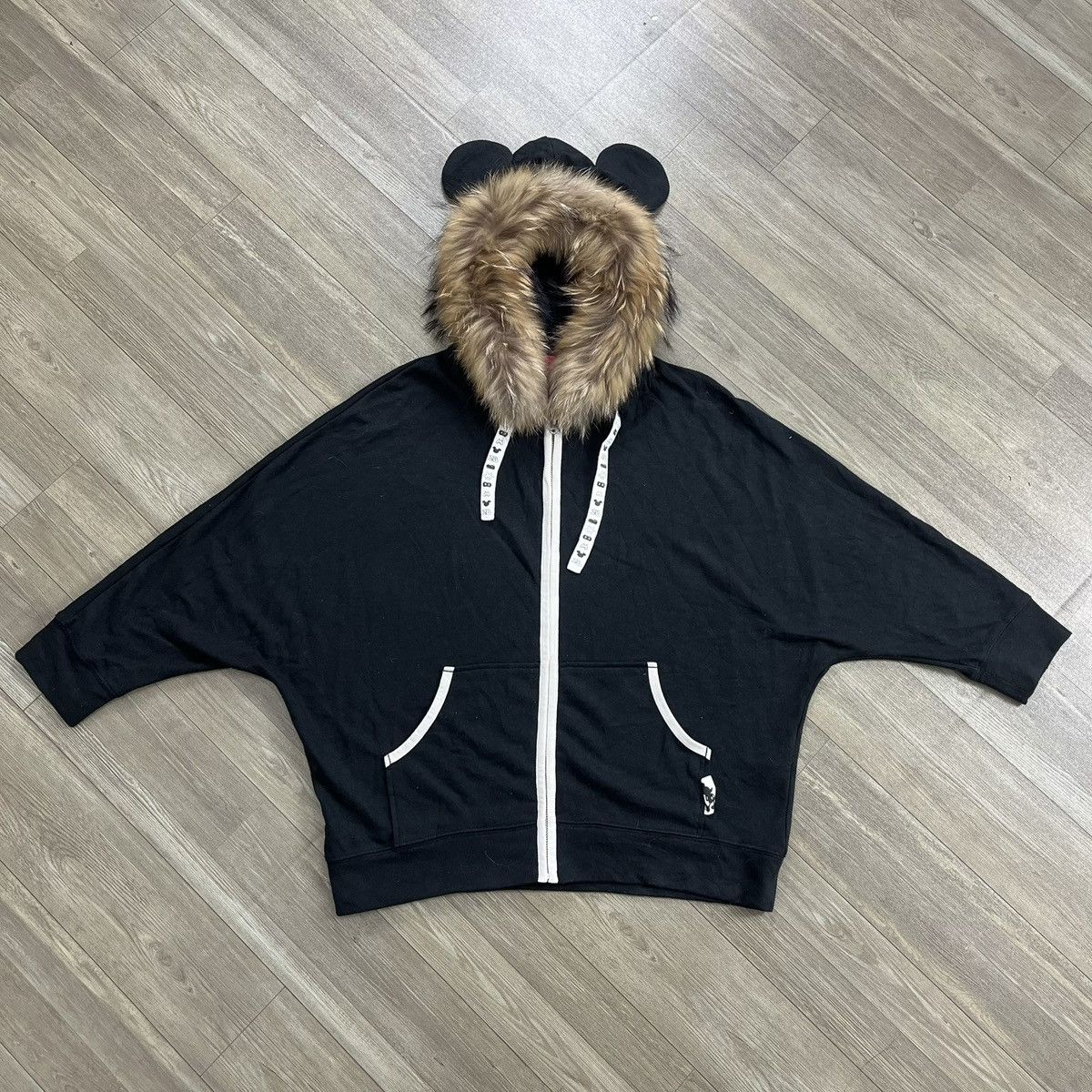 Mickey Mouse 2000s Disney Mickey Mouse Ear Lgb Style Zip Fur Hoodie Size US M / EU 48-50 / 2 - 1 Thumbnail