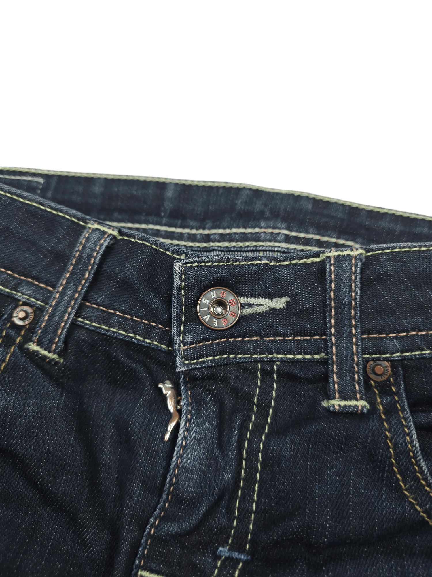 Evisu × Vintage 💎 28/32 Evisu X Puma Skinny Women's Denim Jeans Y2K Size 28" / US 6 / IT 42 - 9 Thumbnail
