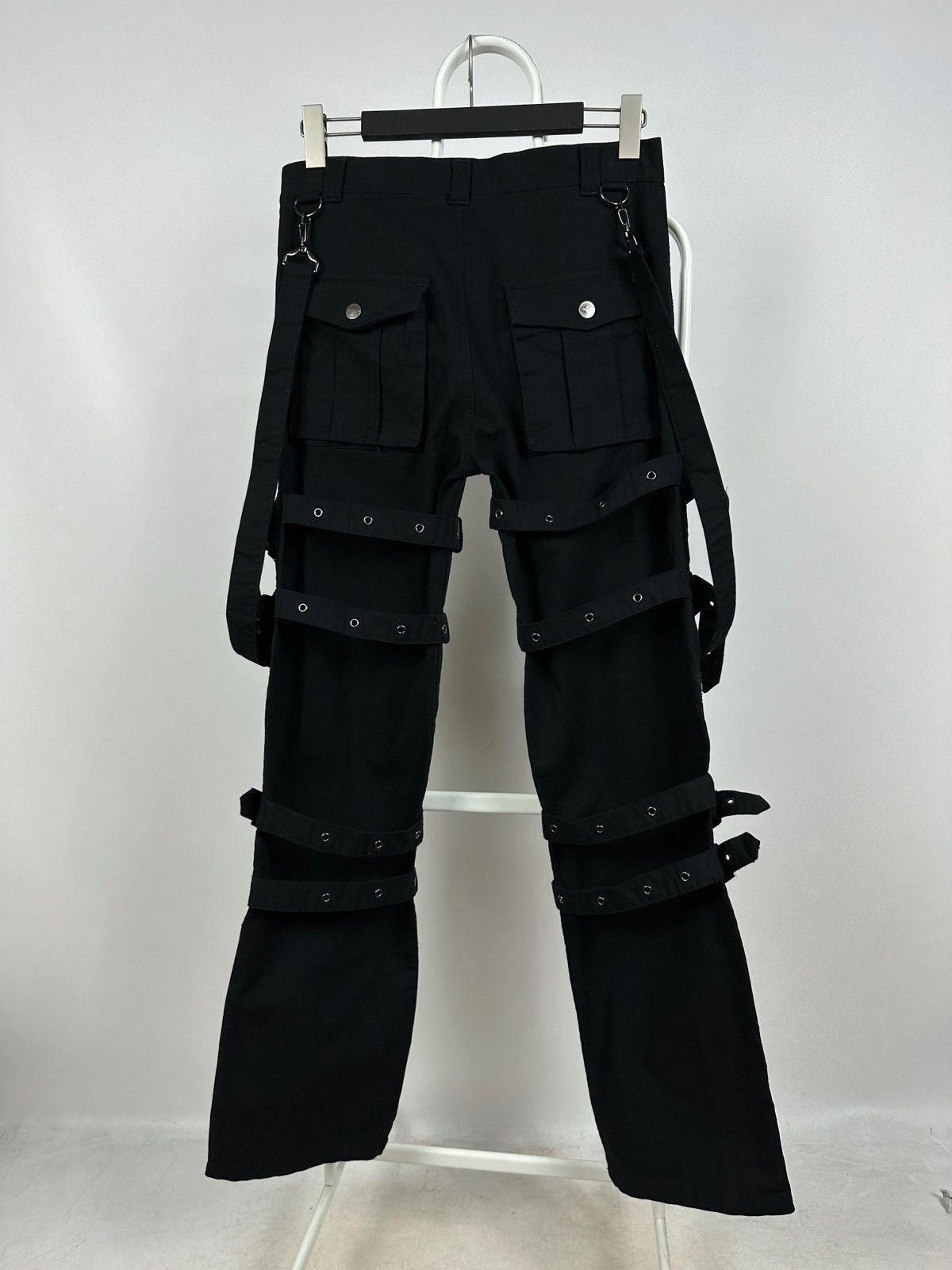 Queen Of Darkness Avant Garde Punk Goth Bondage Cargo Pants
