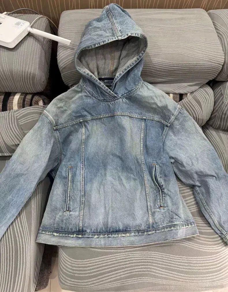 Balenciaga Balenciaga Denim Sweatshirt Size US S / EU 44-46 / 1 - 1 Thumbnail