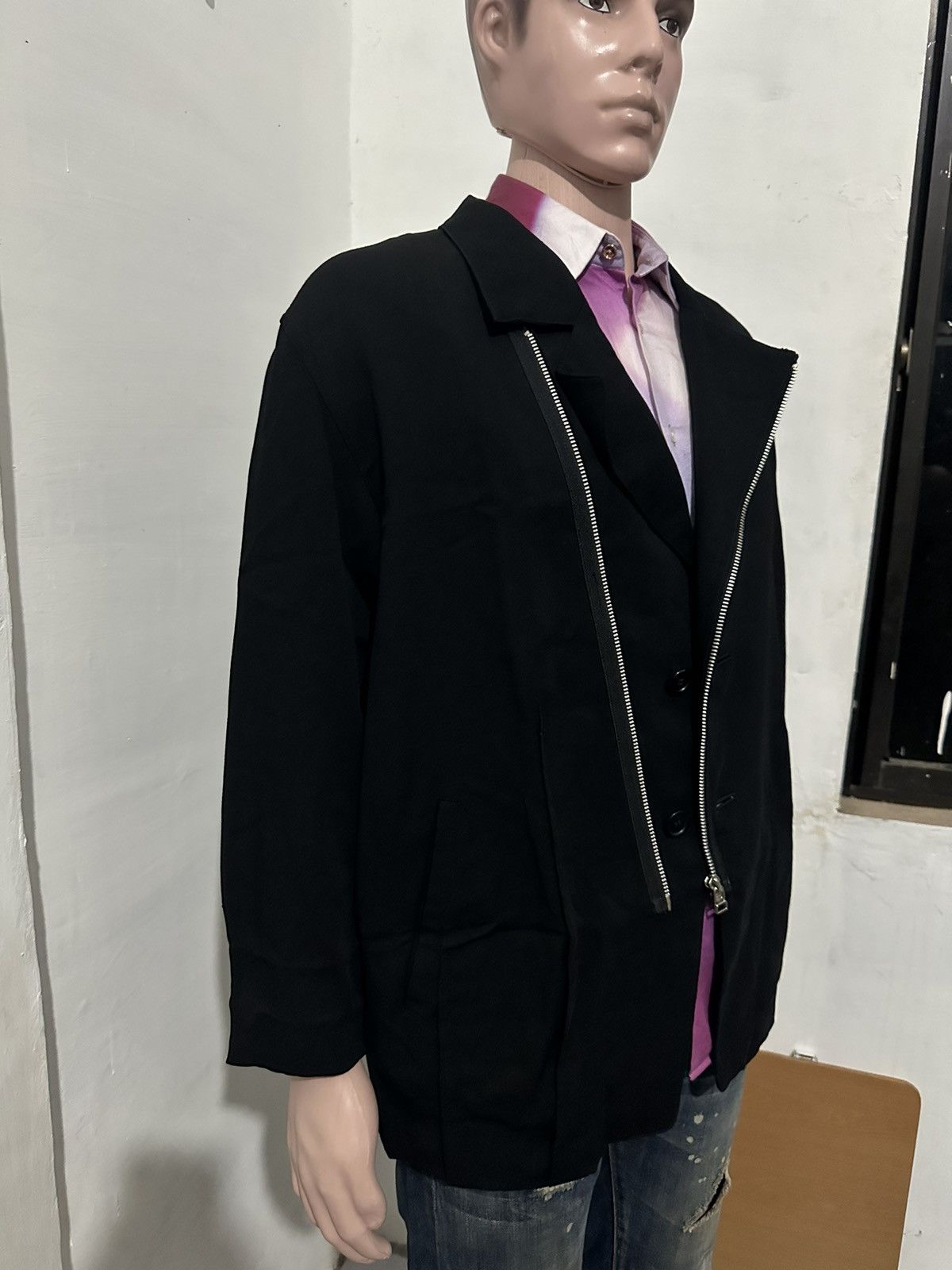 Issey Miyake Rare!!! Archives Issey Miyake Tsumori Chisato Zipped Blazers Size 38S - 4 Thumbnail