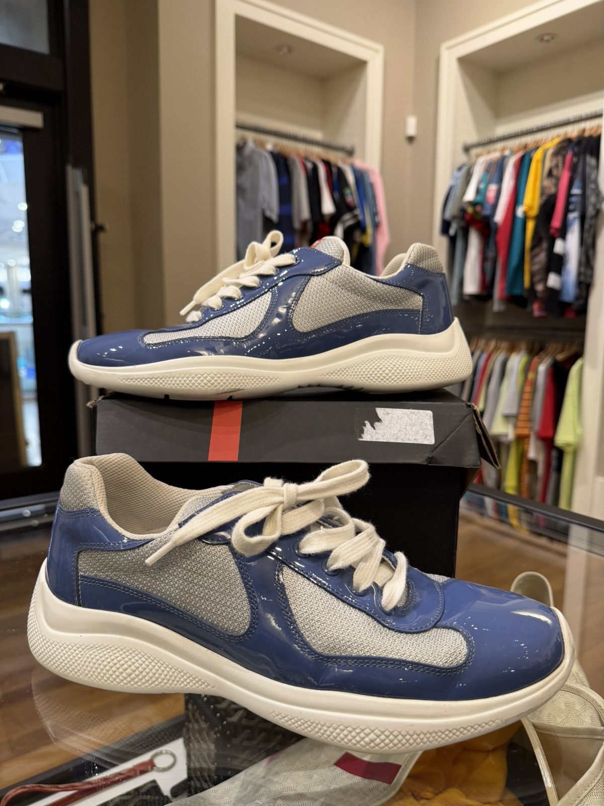 Prada Prada Americas Cup -Marina Blue Silver Size US 7 / EU 40 - 1 Thumbnail