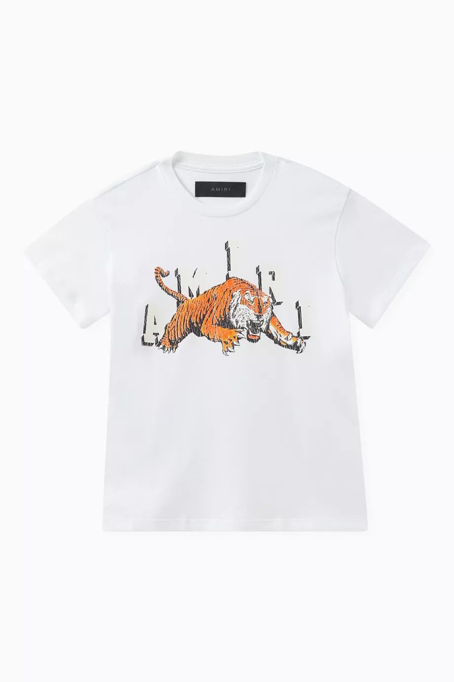 Amiri o1w1db11224 KIDS Vintage Tiger T-Shirt in Cotton in White Size US XXS / EU 40 - 1 Thumbnail