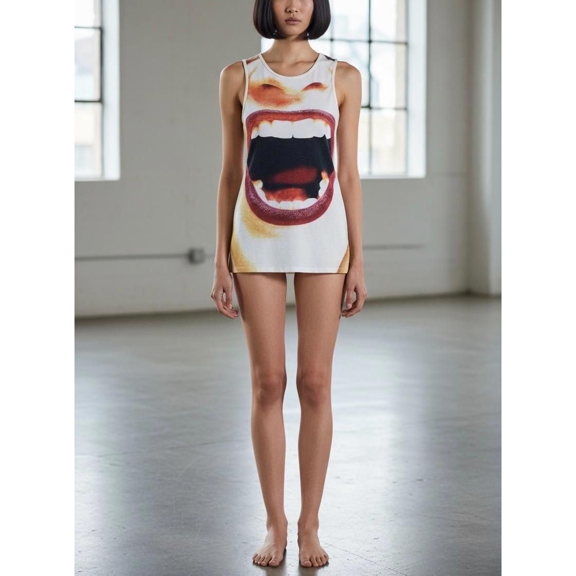 Desigual The Desigual Mouth Screaming Tank Top Size ONE SIZE - 2 Thumbnail