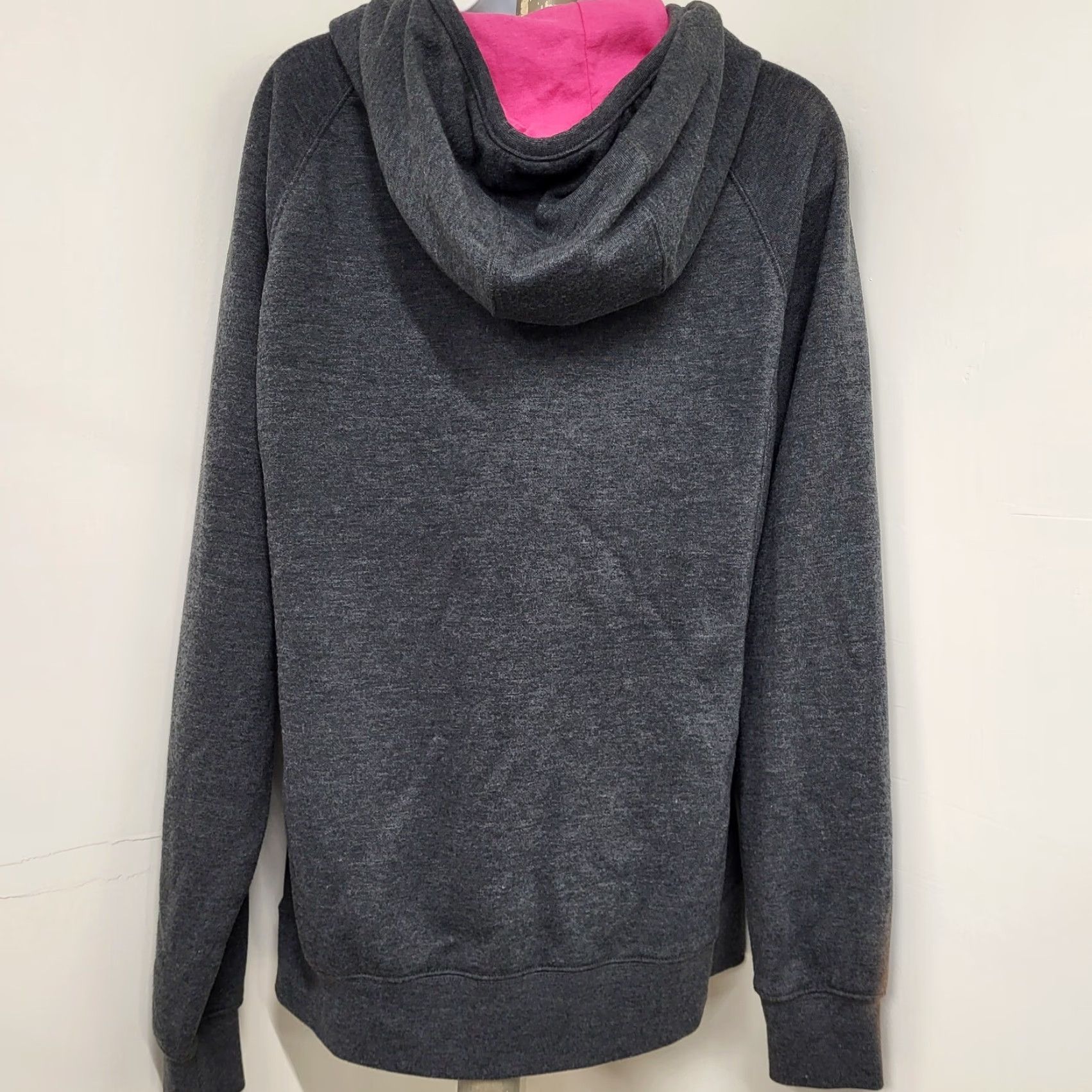 The North Face The North Face Hoodie Women Regular Size L Outdoor Hiking Pink Gray Casual Hooded Pockets Logo Embroidered Size L / US 10 / IT 46 - 3 Thumbnail