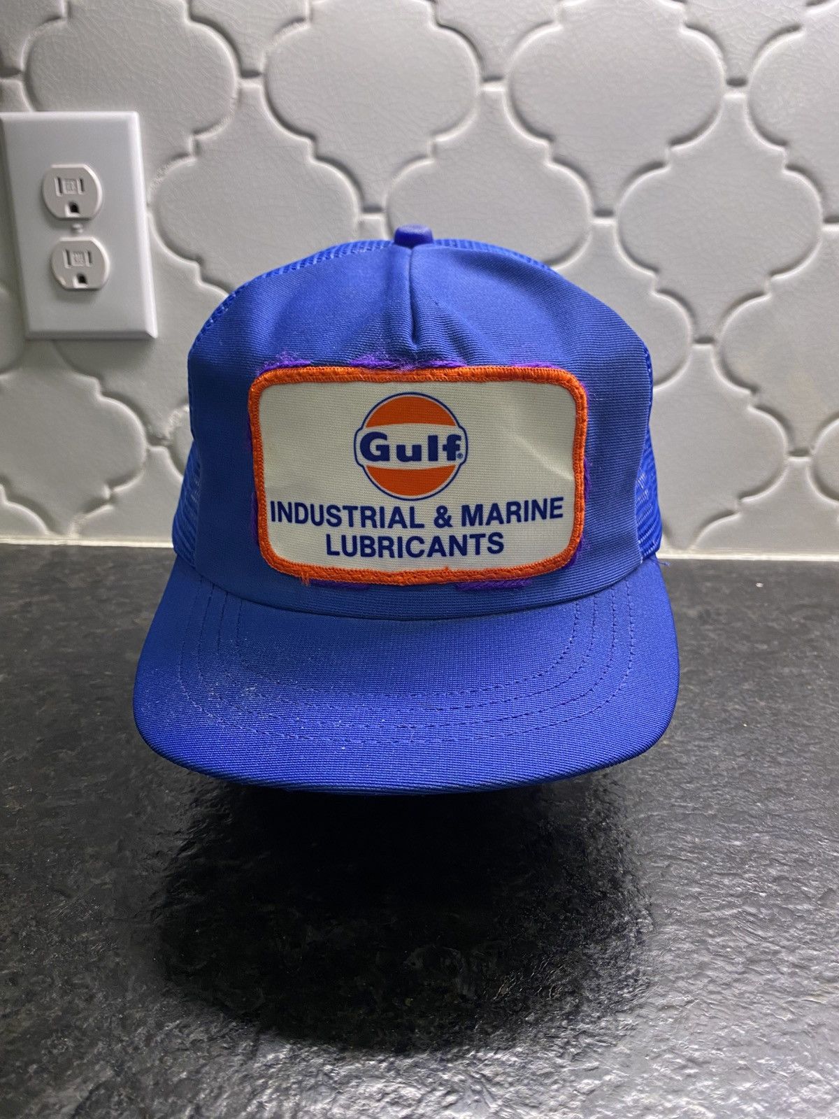 Other Vintage 80s Gulf industrial lubricant trucker hat Size ONE SIZE - 1 Thumbnail
