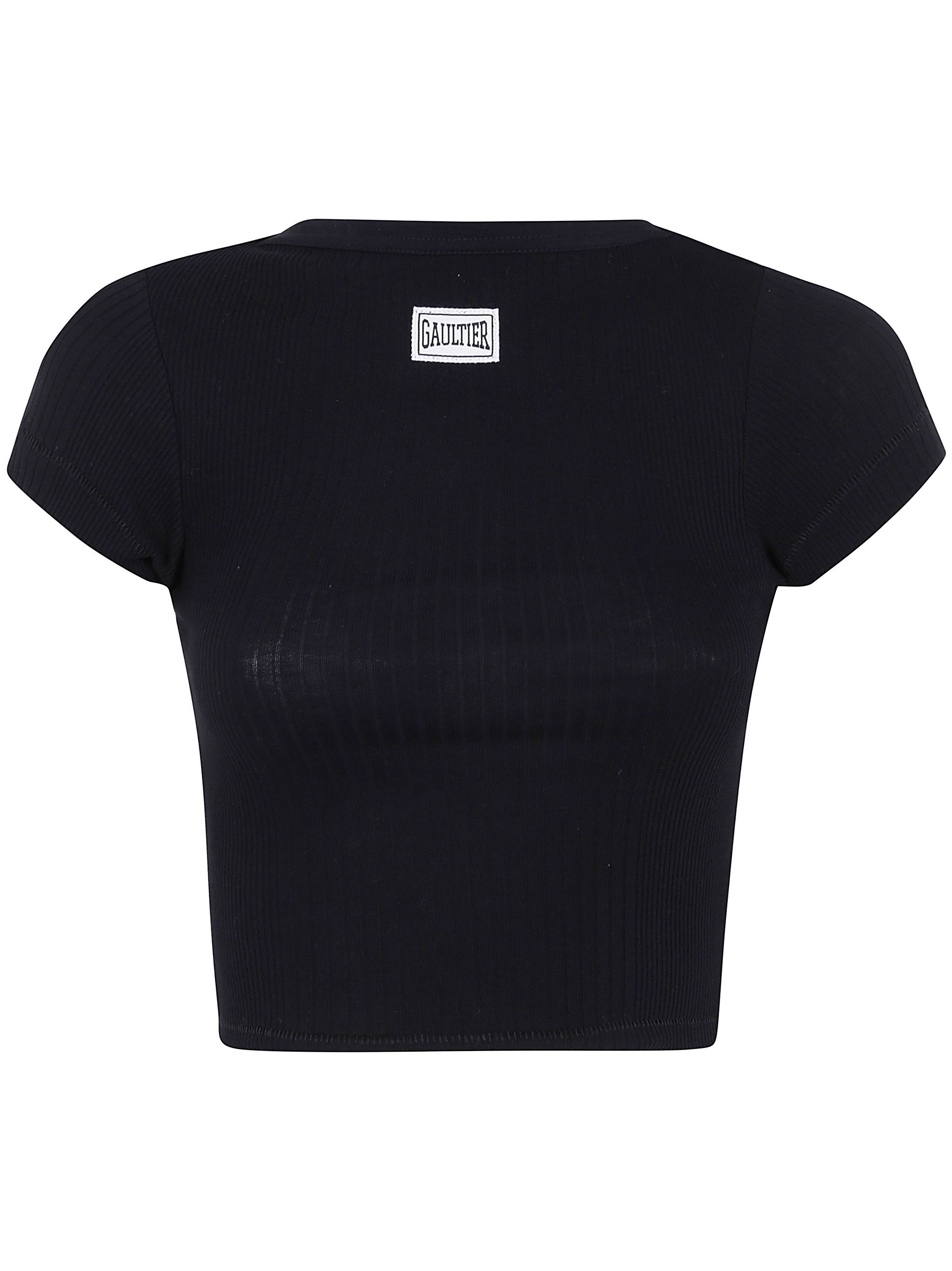 Tシャツ・カットソー JeanPaul GAULTIER Black tulle The Sequin top Jean Paul Gaultier Black Tulle The Sequin Top | Grailed