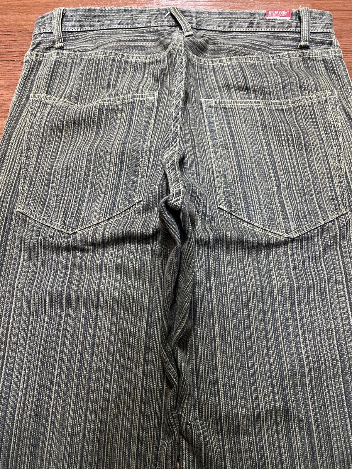 Blue Blue Japan Vtg Japan Blue Way Grunge Punk Distressed Jeans With Belt Size US 33 - 9 Thumbnail
