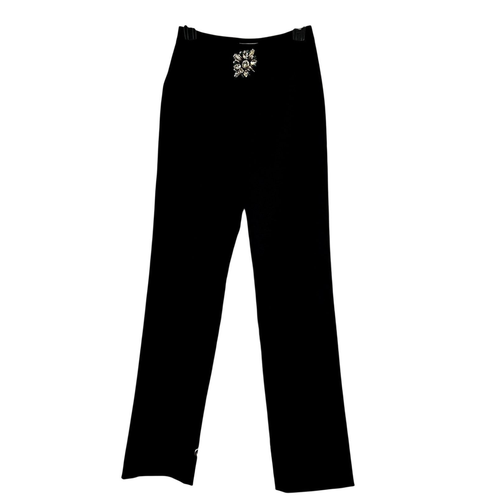 Area Area Crystal Brooch Trousers Pants size 4 100% virgin wool Size 27" / US 4 / IT 40 - 4 Thumbnail