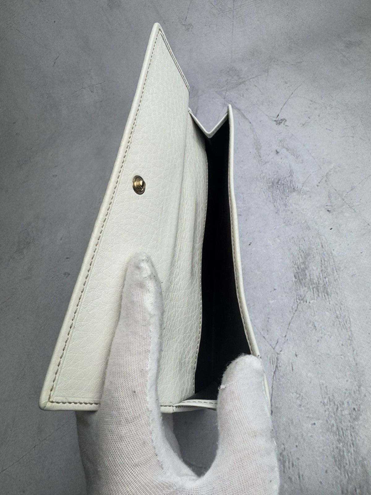 Gucci Gucci Wallet Vintage White Size ONE SIZE - 4 Thumbnail