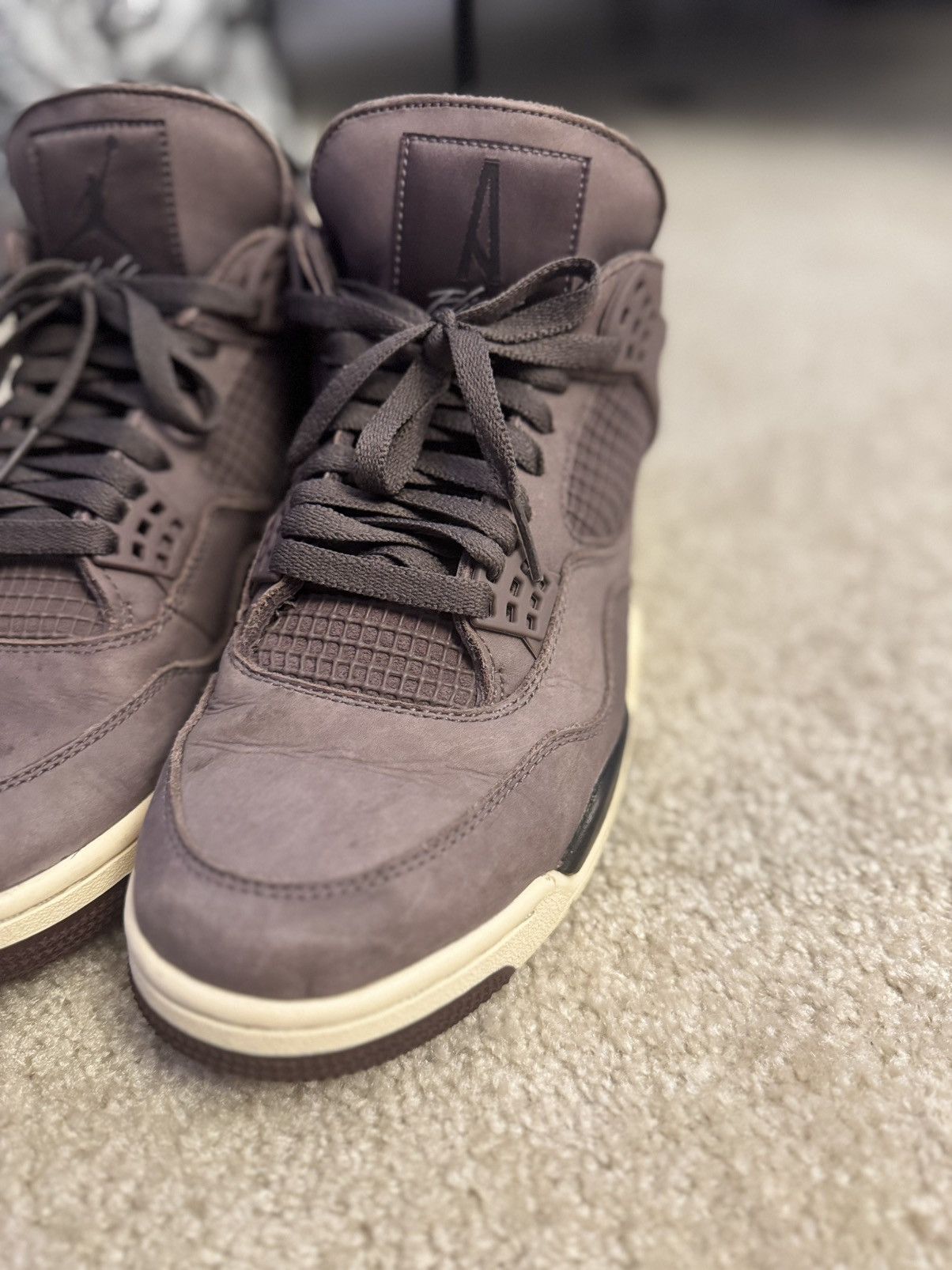 A Ma Maniere × Nike JORDAN 4 A MA MANIÉRE VIOLET ORE Size US 9.5 / EU 42-43 - 2 Thumbnail