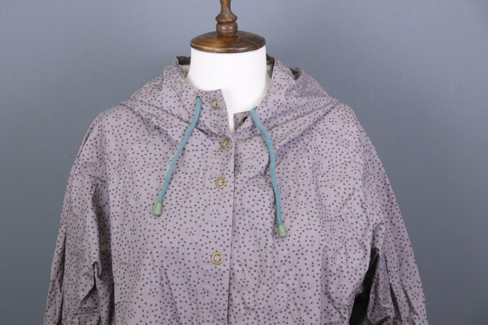 Designer Gudrun Sjoden Gray Dotted Lagenlook Lightweight Coat Size XL Size XL / US 12-14 / IT 48-50 - 2 Thumbnail