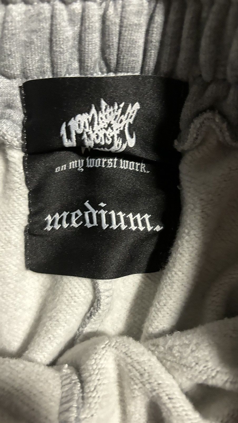 Other UK World Wide Worst Work Grey Sweatpants Size Medium Size US 30 / EU 46 - 6 Thumbnail