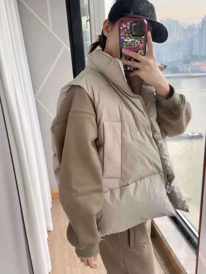 Other White Duck Down Puffer Vest – Thickened Short Stand Size XXL / US 16-18 / IT 52-54 - 3 Thumbnail