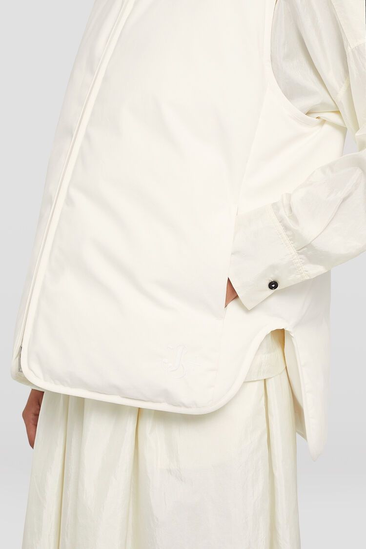 Jil Sander o1w1db10825 Down Vest in Cream Size S / US 4 / IT 40 - 6 Thumbnail
