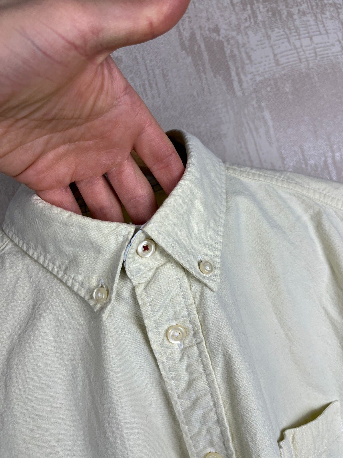 Other Dressmann Button Down Pocket Long Sleeve Shirt Light Yellow Size US L / EU 52-54 / 3 - 7 Thumbnail