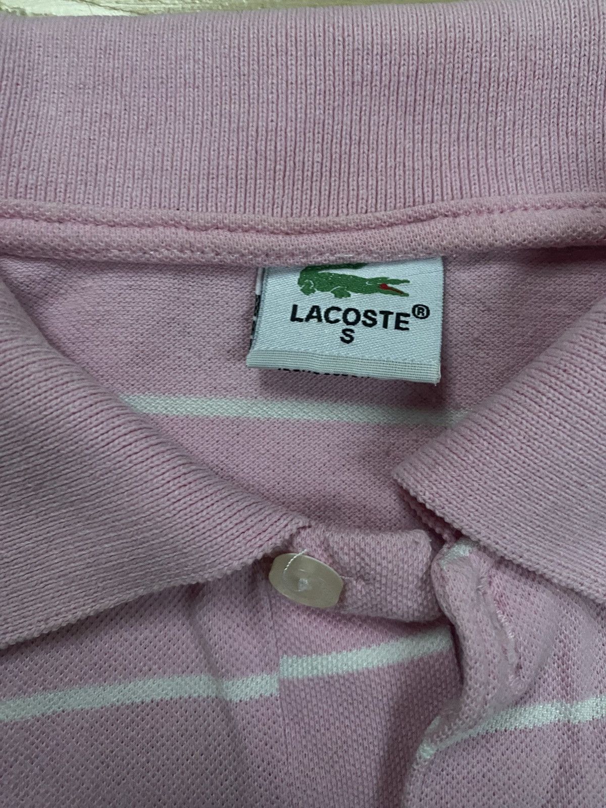 Lacoste Lacoste Pink Striped Polo Shirt – Size S Size US S / EU 44-46 / 1 - 3 Thumbnail