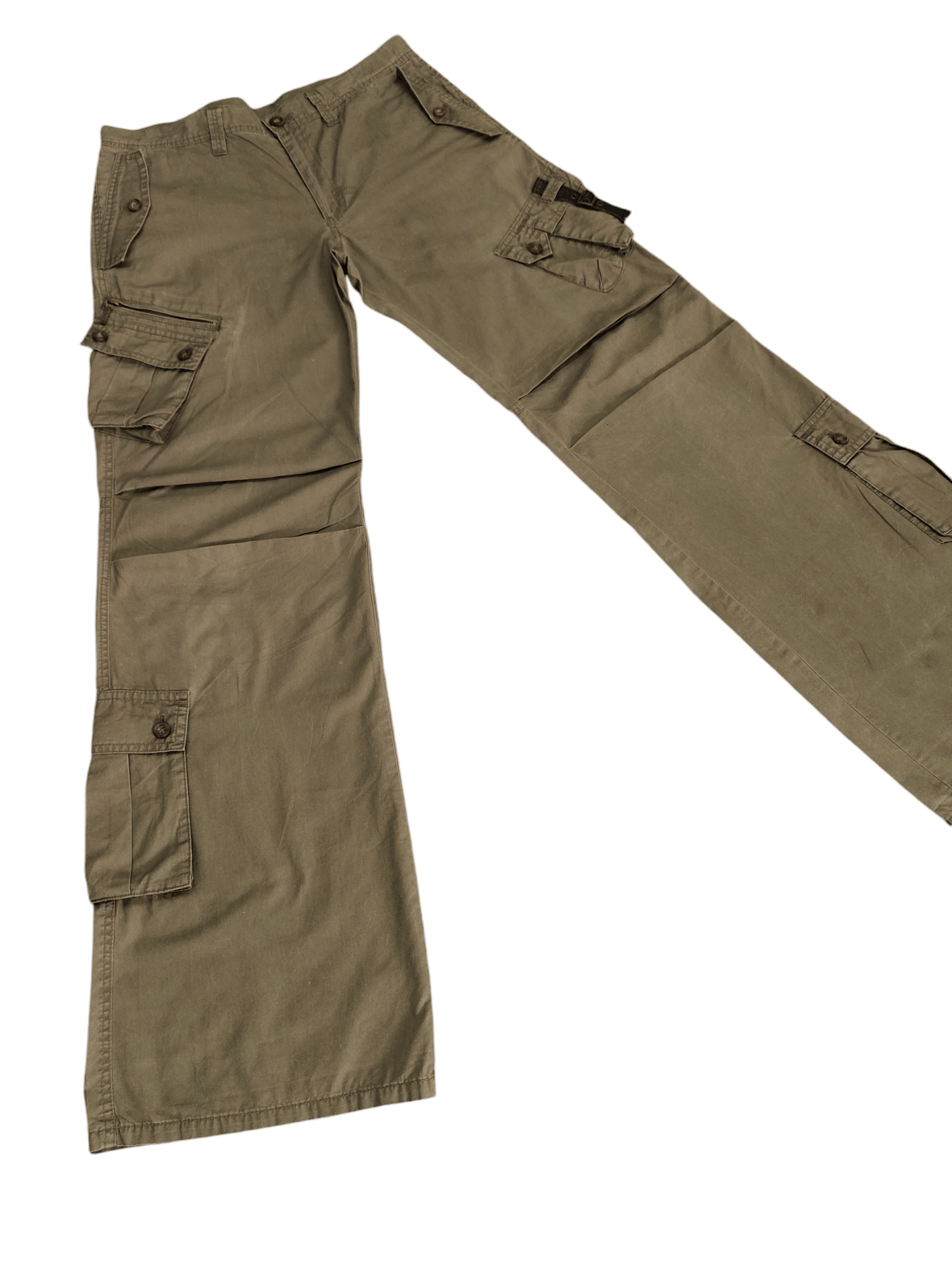 Tornado Mart Flare Pants Tornado Mart Multi Cargo Bondage Punk Bootcut Size US 32 / EU 48 - 2 Thumbnail