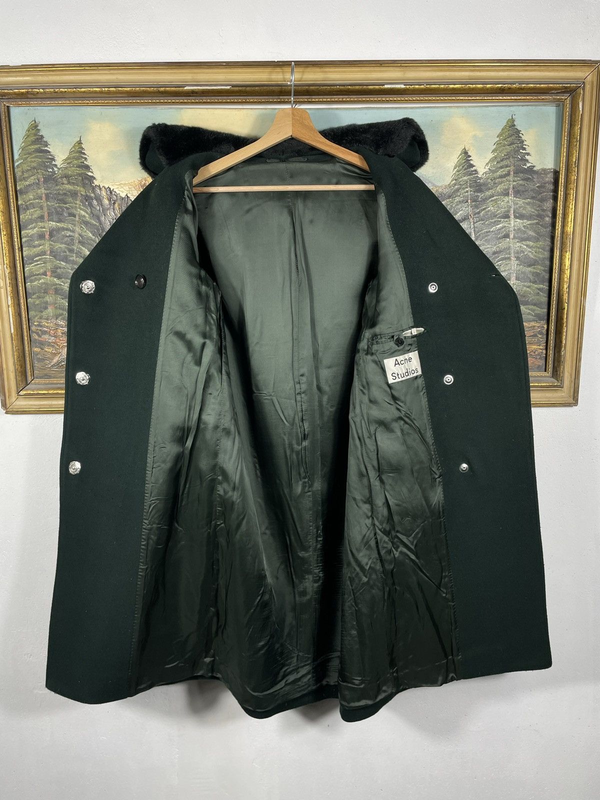 Acne Studios × Designer Acne Studios Wool Button Ups Coat Winter Warm Designer Size S / US 4 / IT 40 - 6 Thumbnail