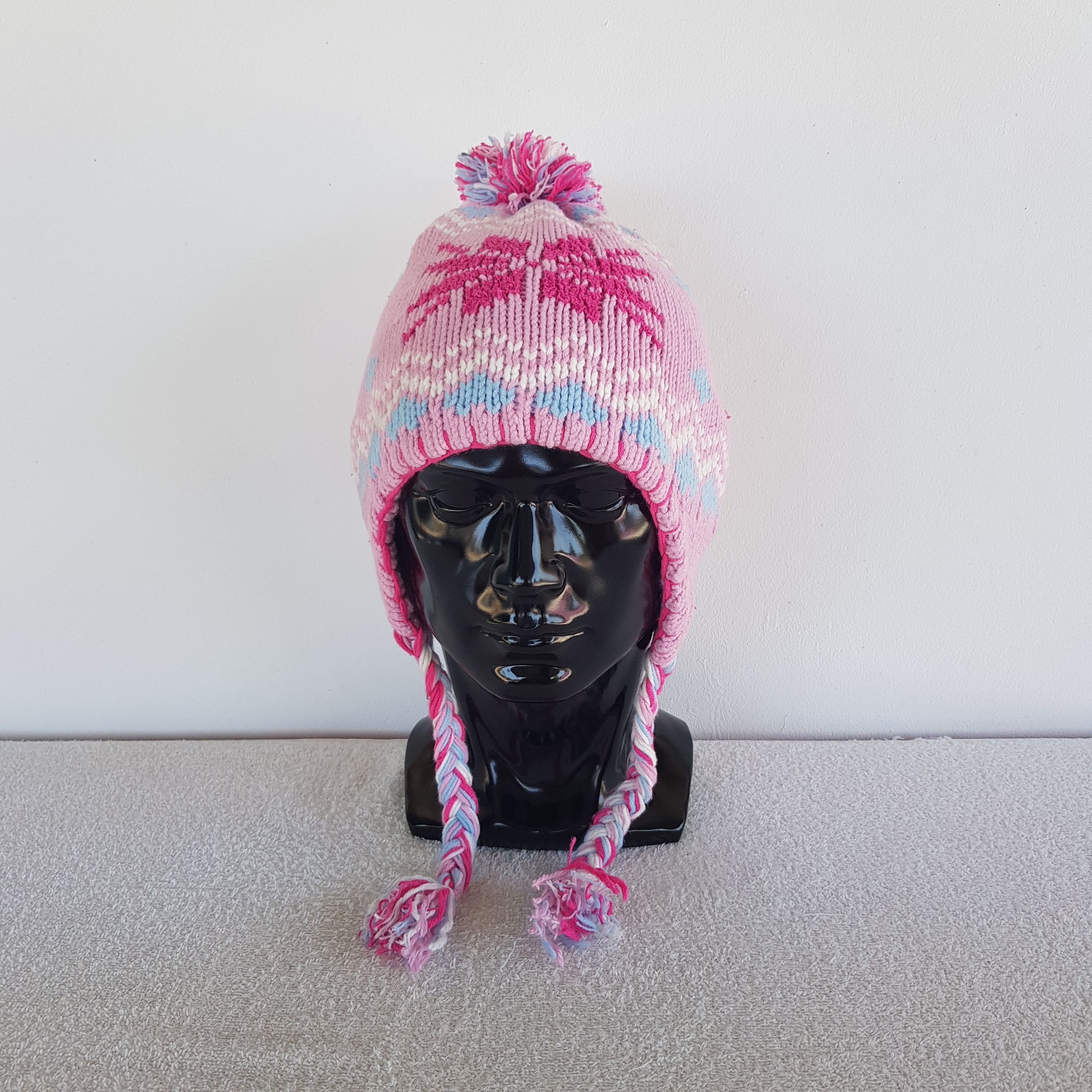 Phenix Vintage Japanese Phenix Earflap Beanie Pom Pom Snow Cap Hat Size ONE SIZE - 2 Thumbnail