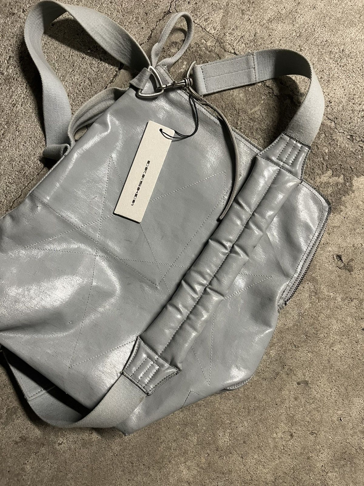 Rick Owens Drkshdw 2016 Rick Owens DRKSHDW Coated Canvas Bucket Shoulder Bag 🪣 Size ONE SIZE - 3 Thumbnail