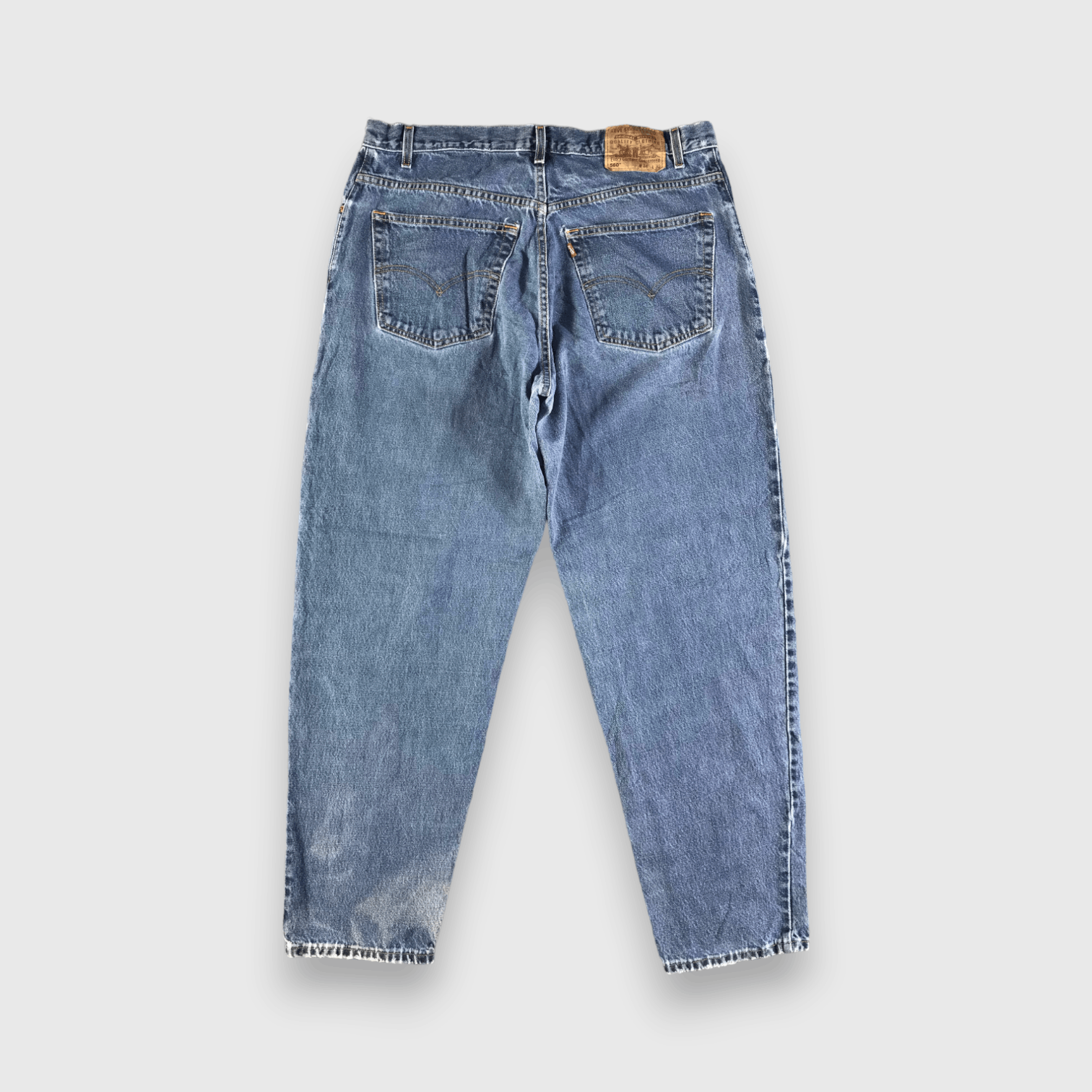 Levi's Vintage 90s Blue Wash Levis 560 Jeans-J4386 Size US 37 - 2 Thumbnail