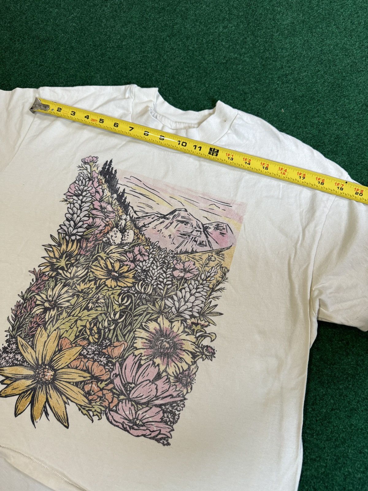 Vintage Vintage 90s Wildflower Meadow Moutain Nature T Shirt Size L / US 10 / IT 46 - 9 Thumbnail