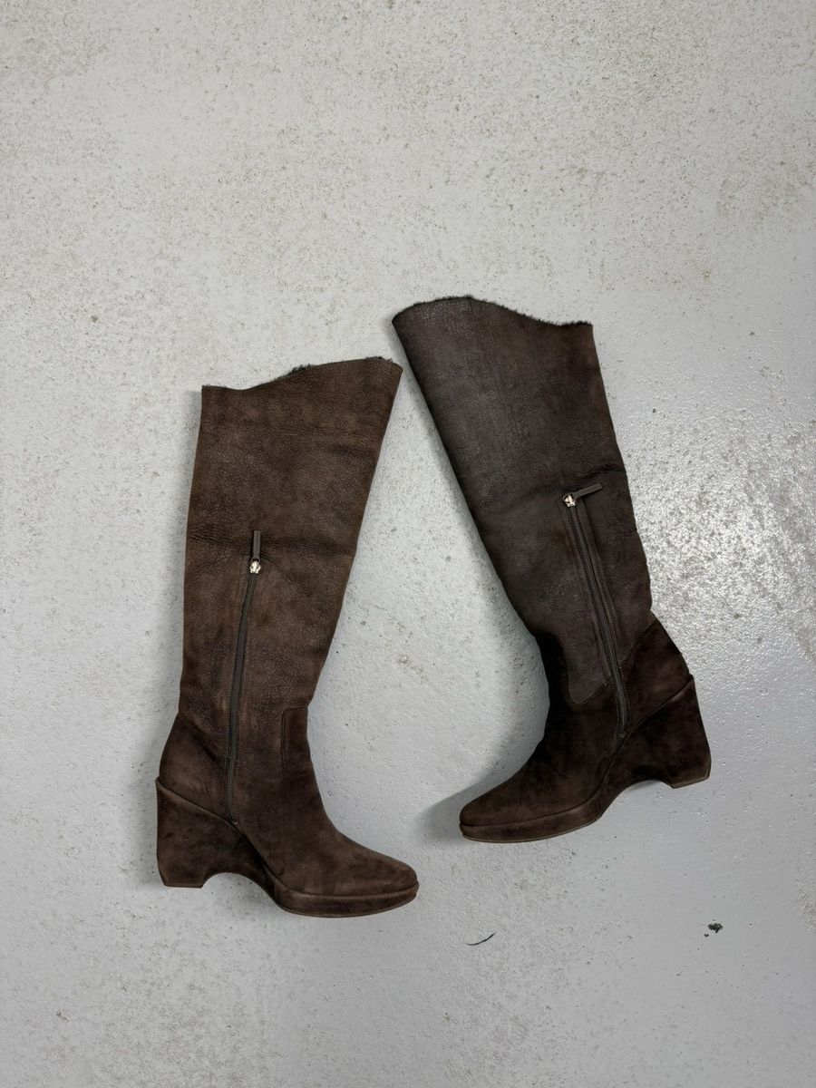 Helmut Lang Helmut Lang Vintage 00s Suede Riding Boots Size US 8.5 / IT 38.5 - 4 Thumbnail
