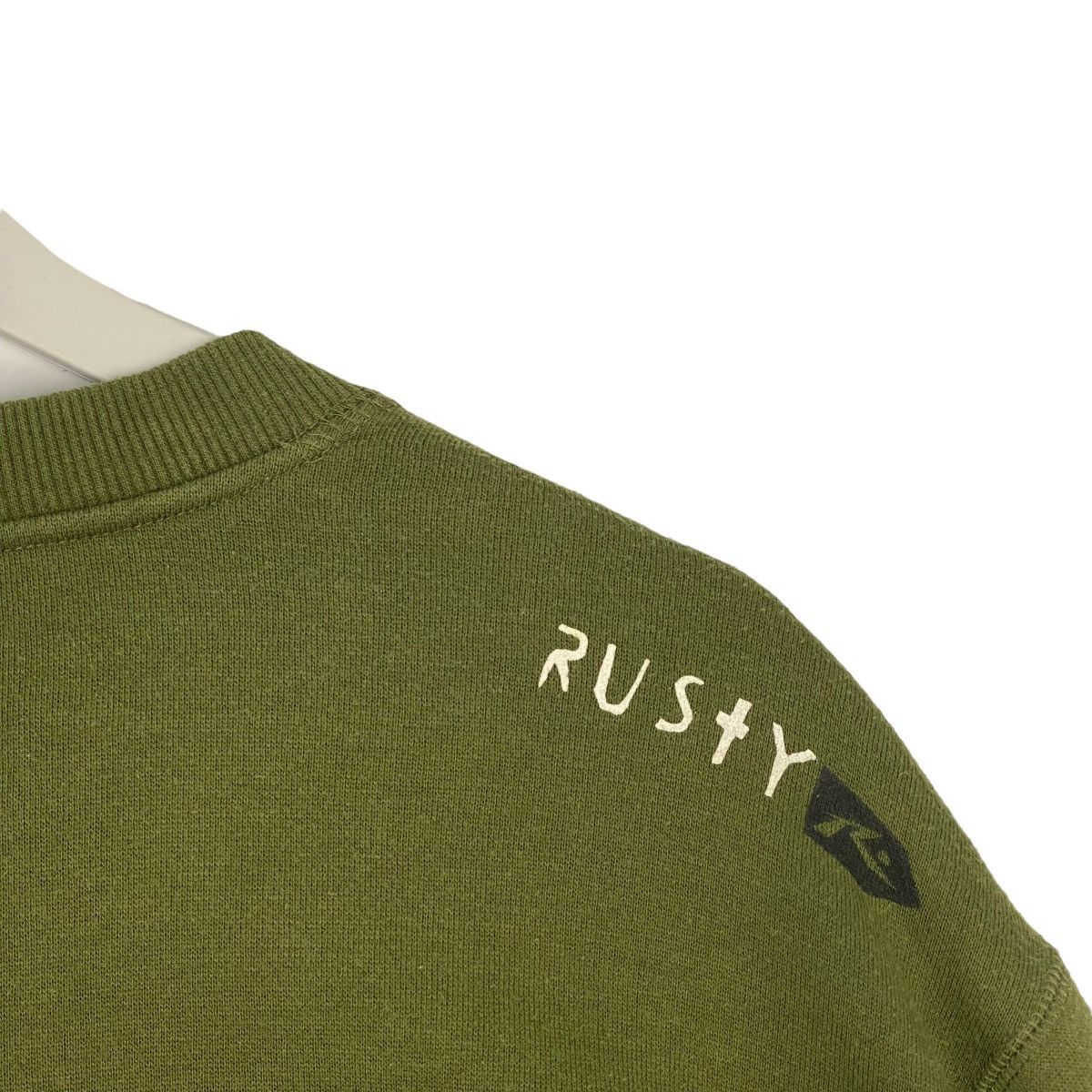 Other Vintage Rusty Big Logo Printed Crewneck Sweatshirt Green L Size US L / EU 52-54 / 3 - 6 Thumbnail