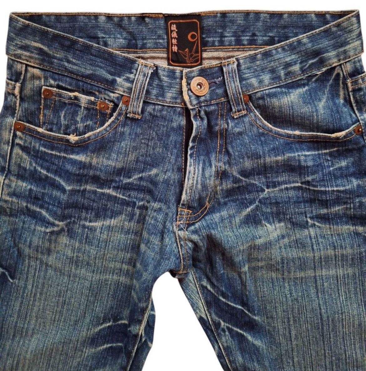 Japanese Brand Japanese Gaijin Embroidery Tatoo Traditional Japan Jeans Size US 31 - 11 Thumbnail