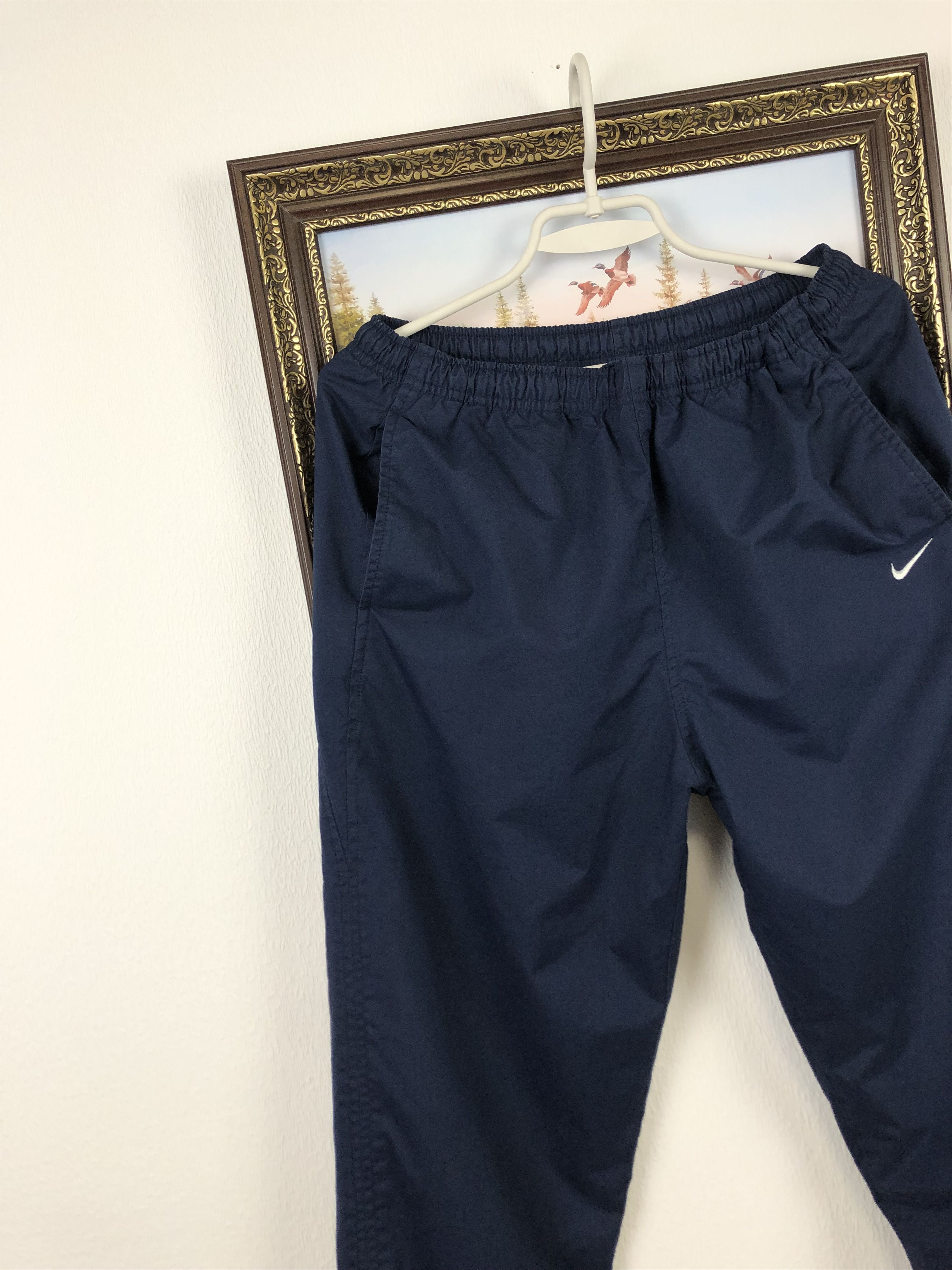 Nike Vintage Nike Blue Track Pants Swoosh Sweatpants Rare Hype Size US 32 / EU 48 - 2 Thumbnail