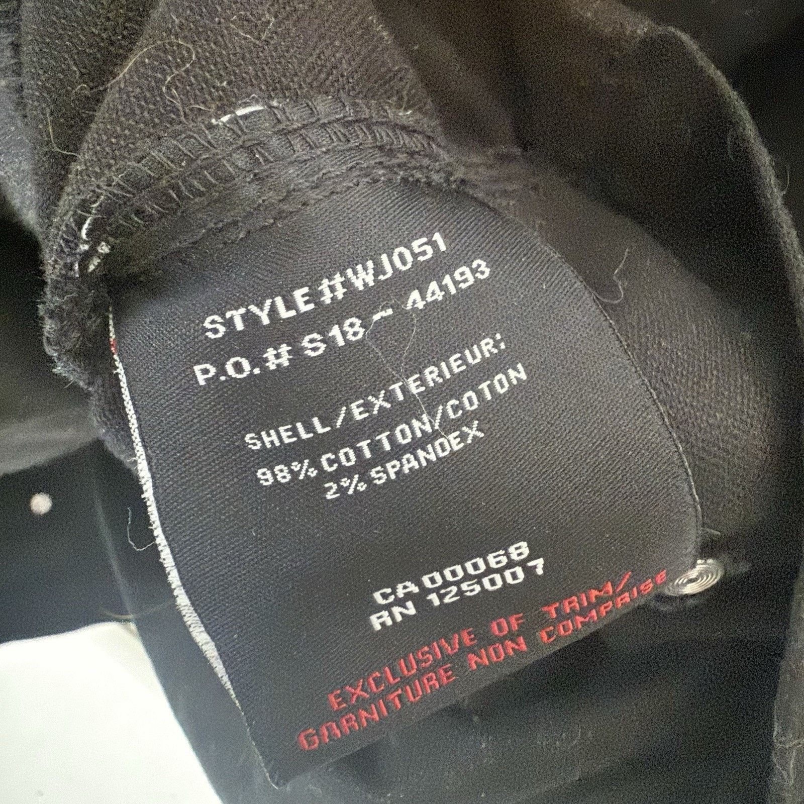 Other Tough Duck Jacket Chore Black Canvas Embroidered Work Size US L / EU 52-54 / 3 - 4 Thumbnail