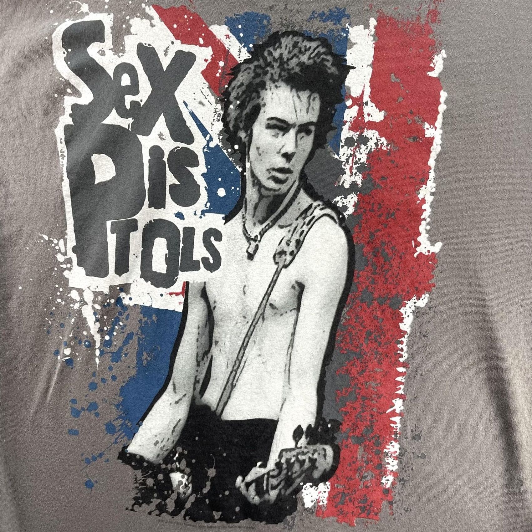 Liquid Blue Sex Pistols Shirt Mens XL Gray Graphic T-Shirt Liquid Blue Punk Rock Crewneck Short Sleeve Preshrunk Cotton Size US XL / EU 56 / 4 - 3 Thumbnail