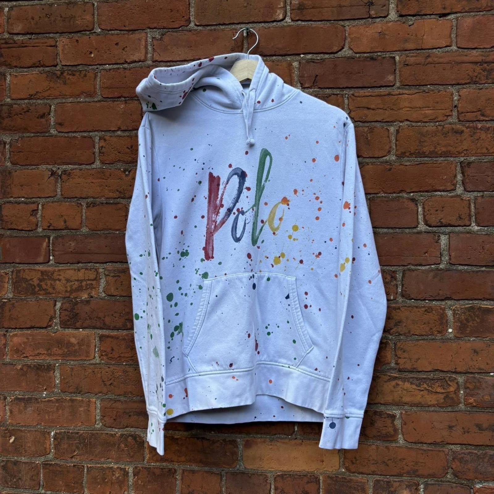 Polo Ralph Lauren polo Ralph Lauren spell out paint splatter hoodie M Size US M / EU 48-50 / 2 - 1 Thumbnail
