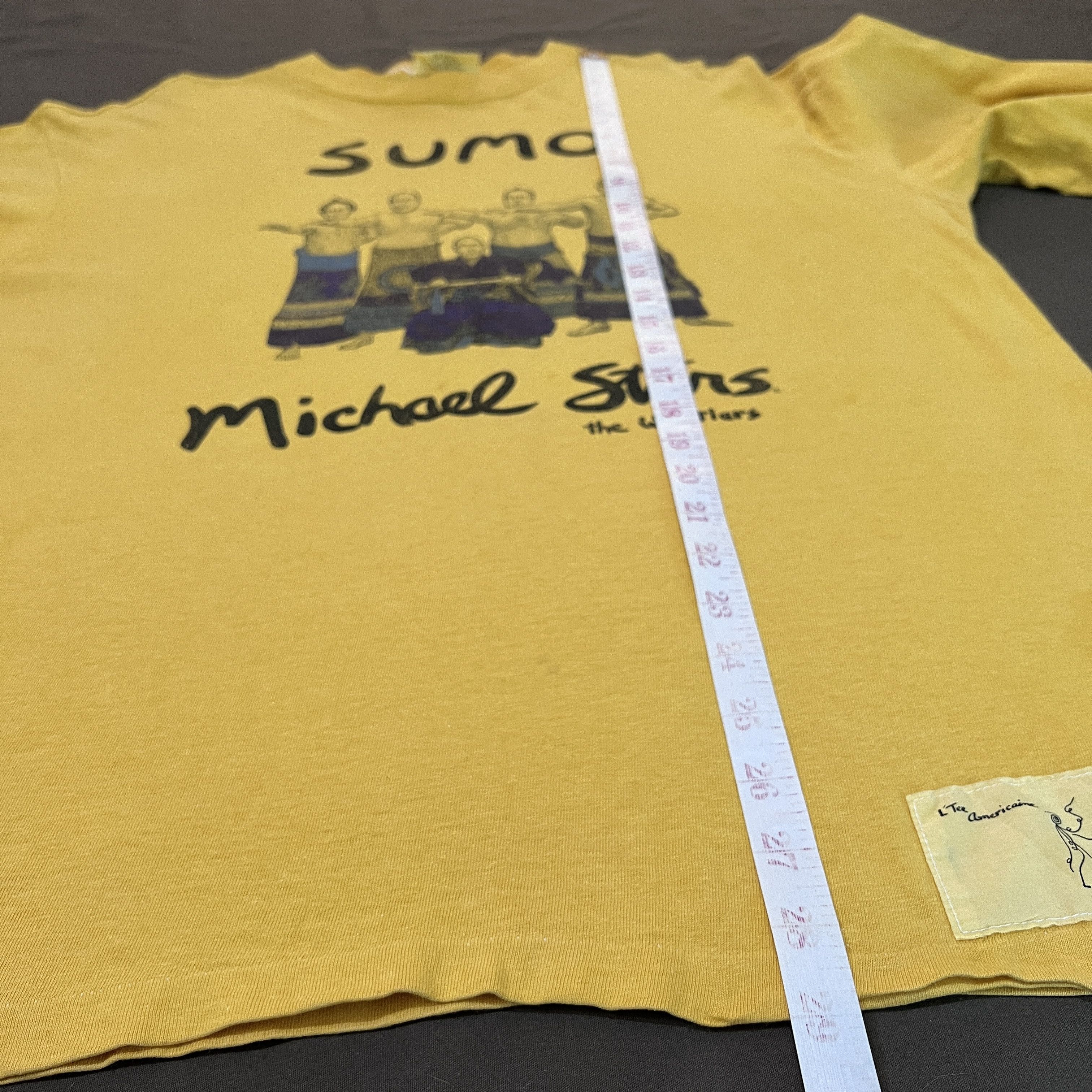 Designer × Michael Stars × Vintage Vintage 90s Michael Stars Sumo the wrestlers Tee Size US L / EU 52-54 / 3 - 11 Thumbnail