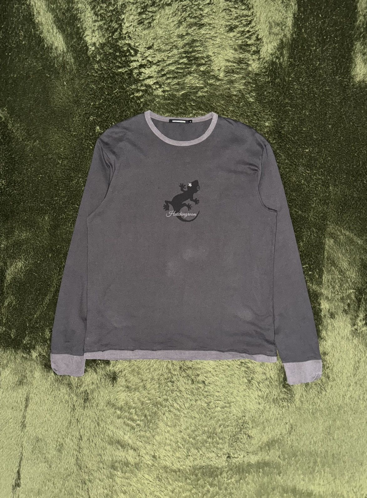 Japanese Brand [4] Hatchingroom Lizard Ringer Long Sleeve Charcoal Size US L / EU 52-54 / 3 - 1 Thumbnail