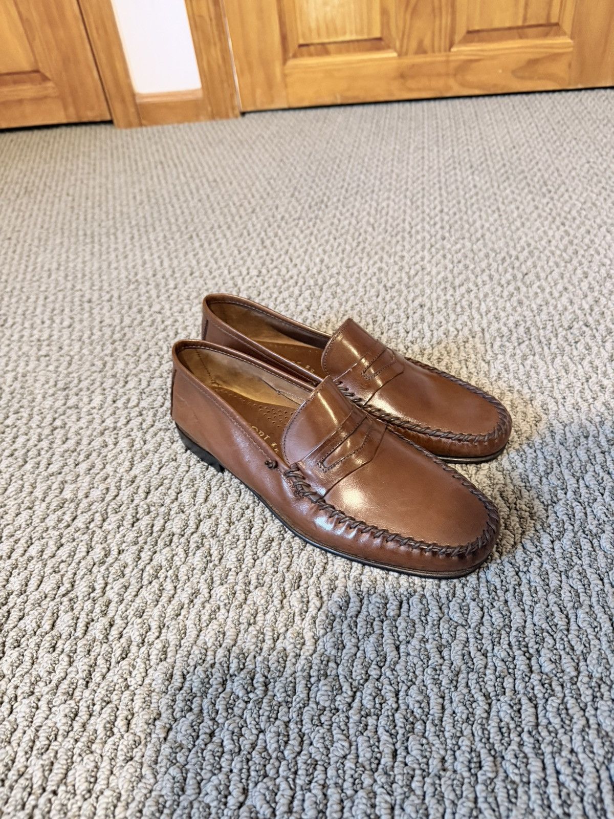 Other D. Lepori Brown Leather Penny Loafer - Unlined Size US 8 / EU 41 - 3 Thumbnail