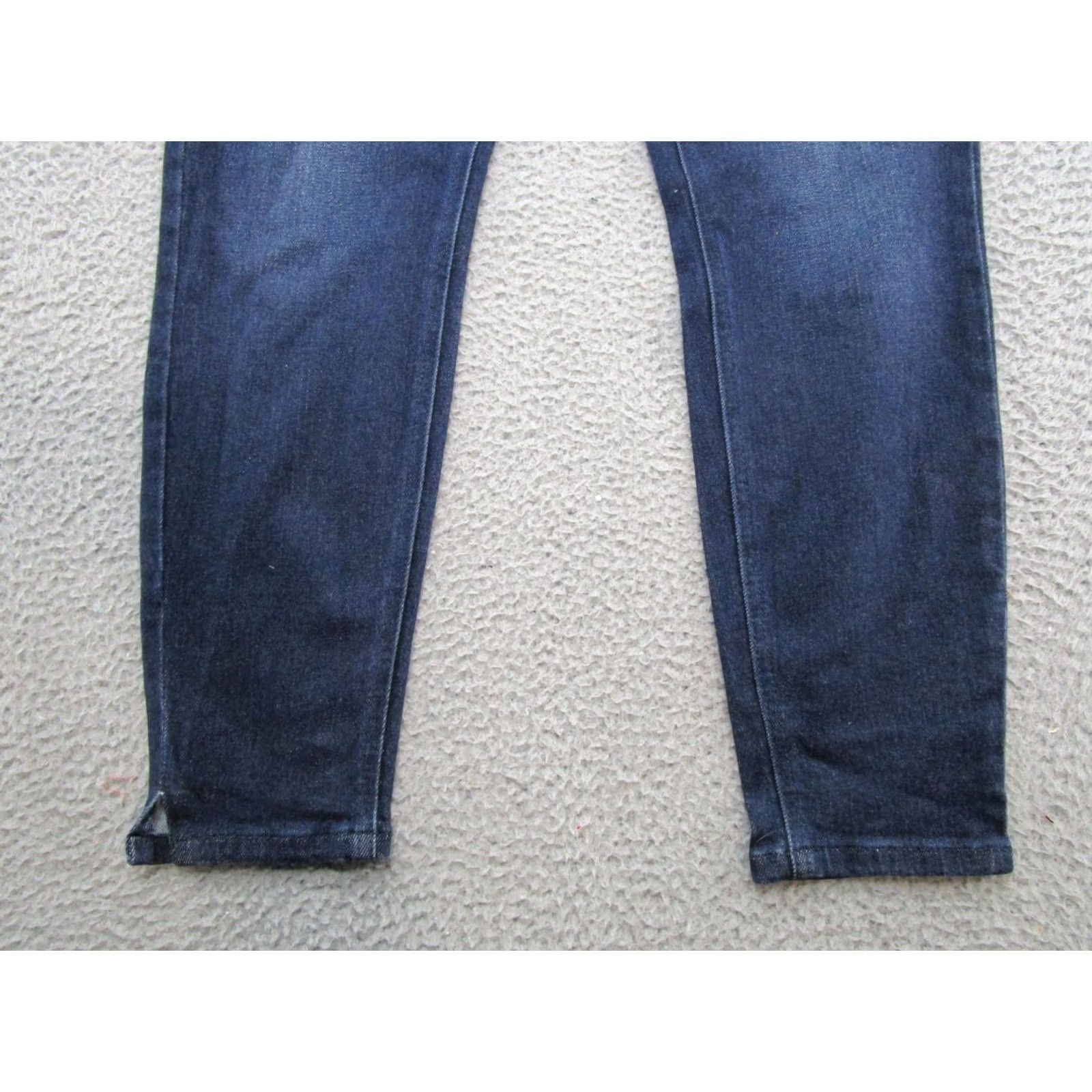 Vintage Kancan Jeans Dark Wash Stretch Denim High Rise Ankle Slit Size 30 Womens Size 30" / US 8 / IT 44 - 2 Thumbnail
