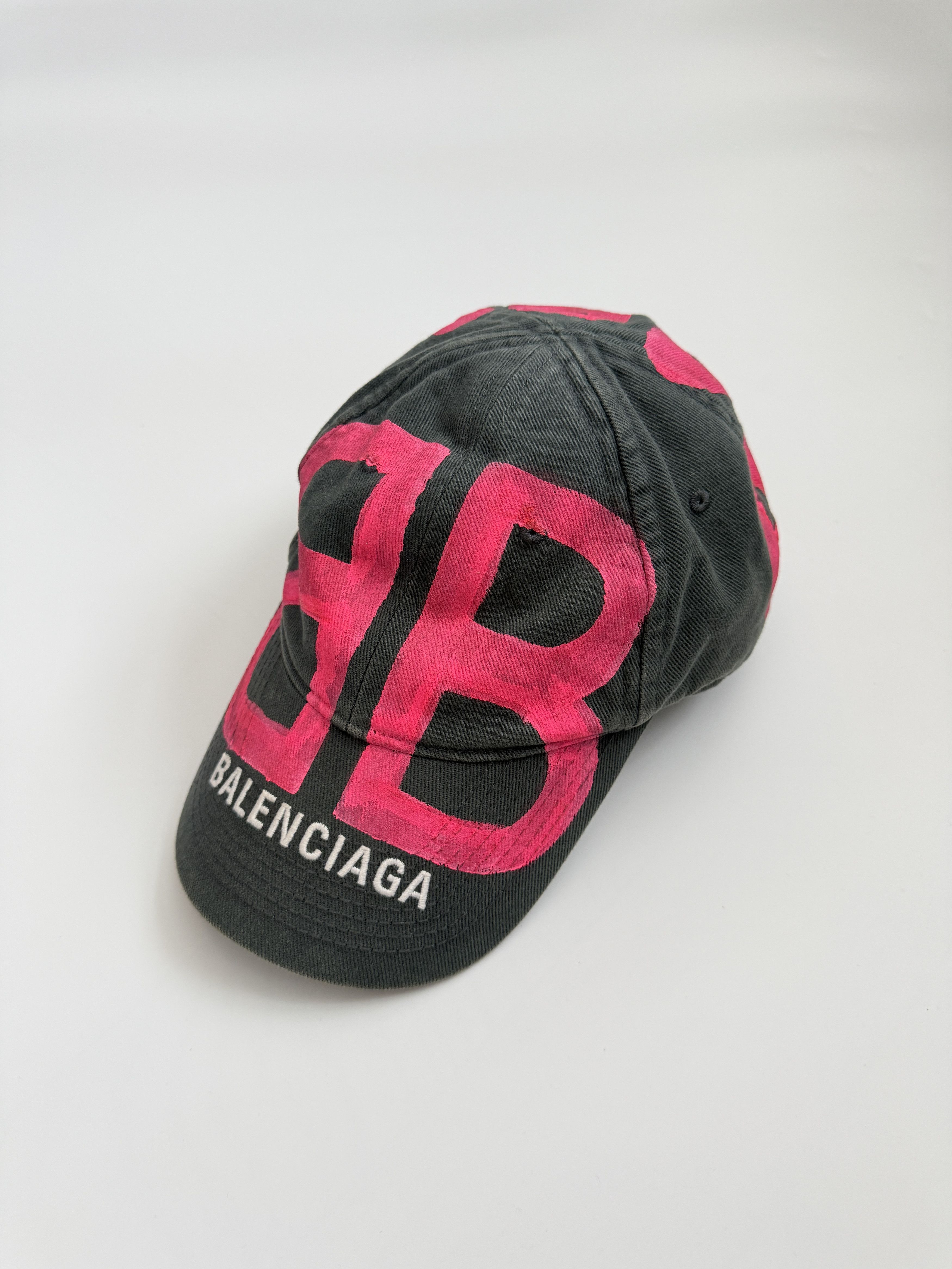 Balenciaga BB Sprayed Cap | Grailed