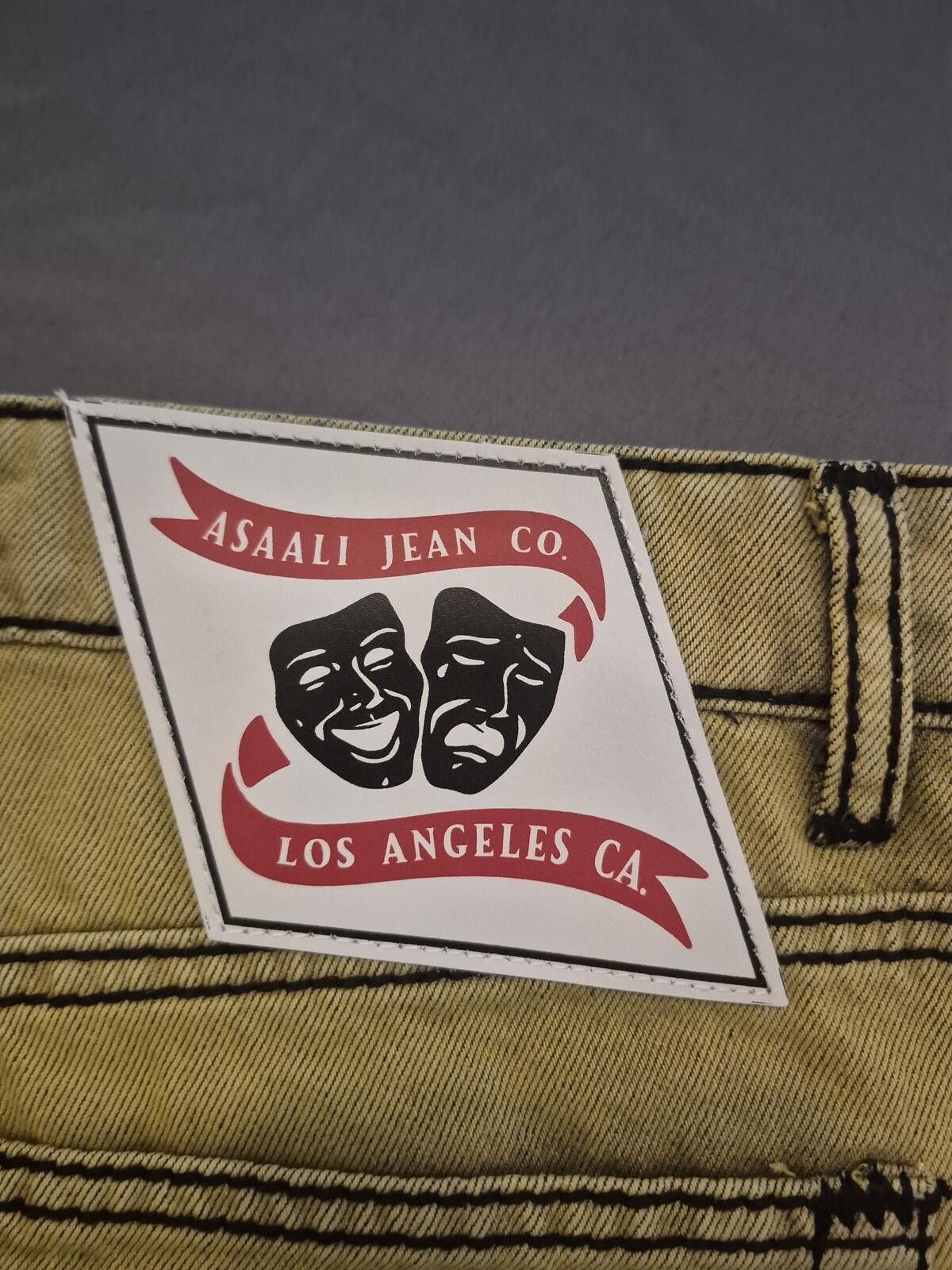 Asaali Asaali Yellow Cartel Denim Jeans Size 30 MSRP $350 Size US 30 / EU 46 - 8 Thumbnail