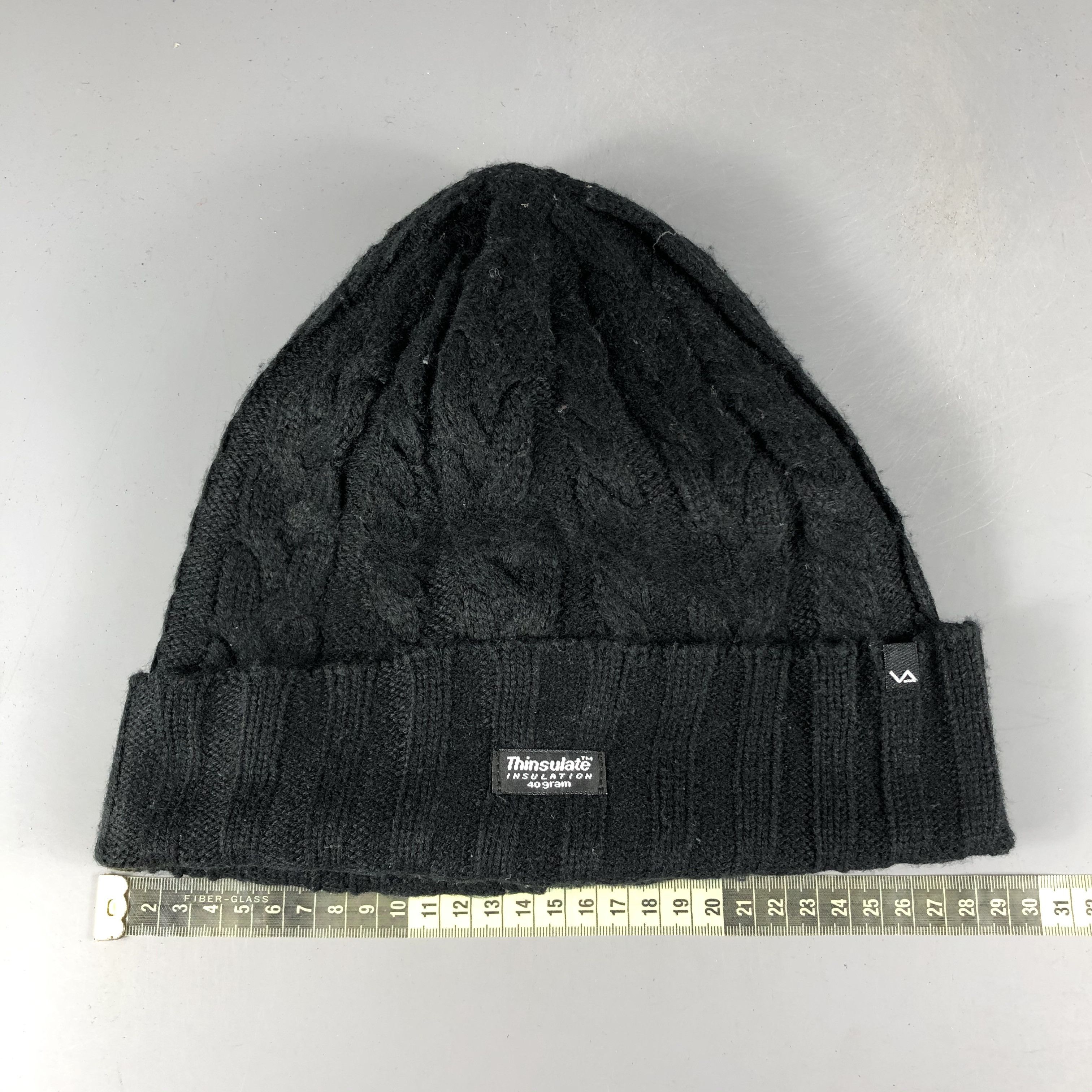 Vintage Thinsulate Black Beanie Snow Hat Snow Cap -D1022 Size ONE SIZE - 4 Thumbnail