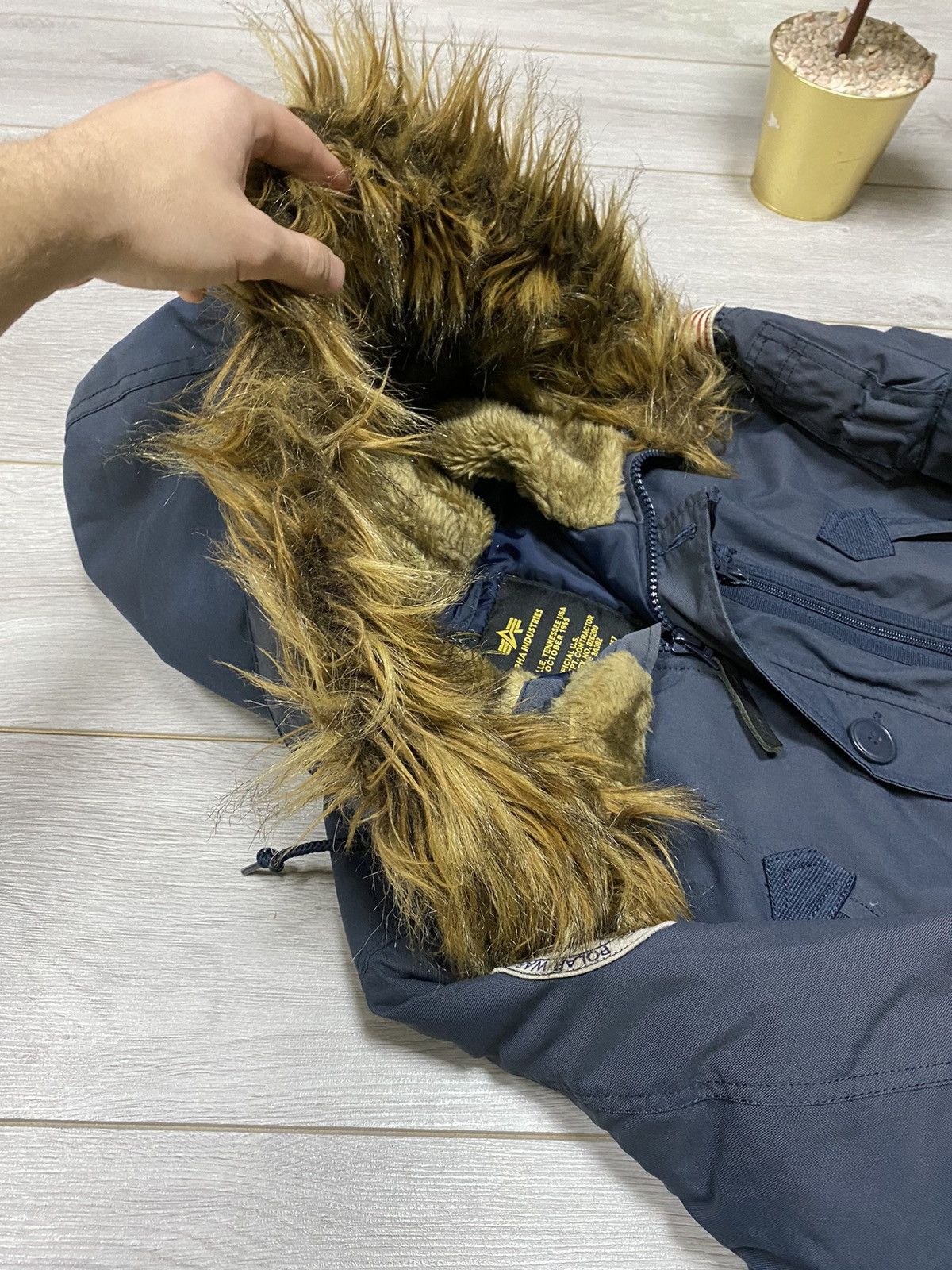 Alpha Industries Alpha Industries 🇺🇸 vintage n2b fur attached hood bomber Size US S / EU 44-46 / 1 - 12 Thumbnail