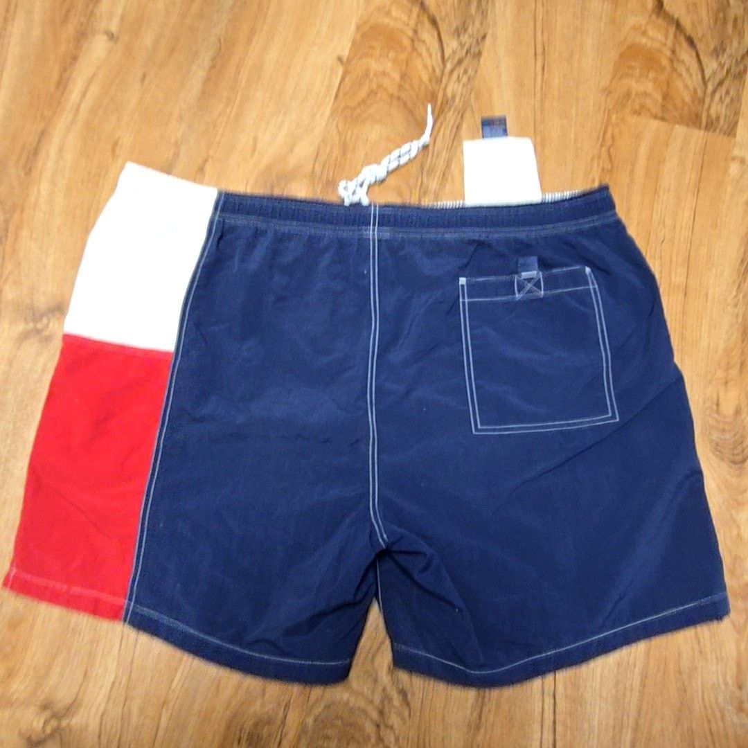 Tommy Hilfiger Tommy Hilfiger Swim Trunks Colorblock Blue XL Mens Shorts Size US 32 / EU 48 - 6 Thumbnail