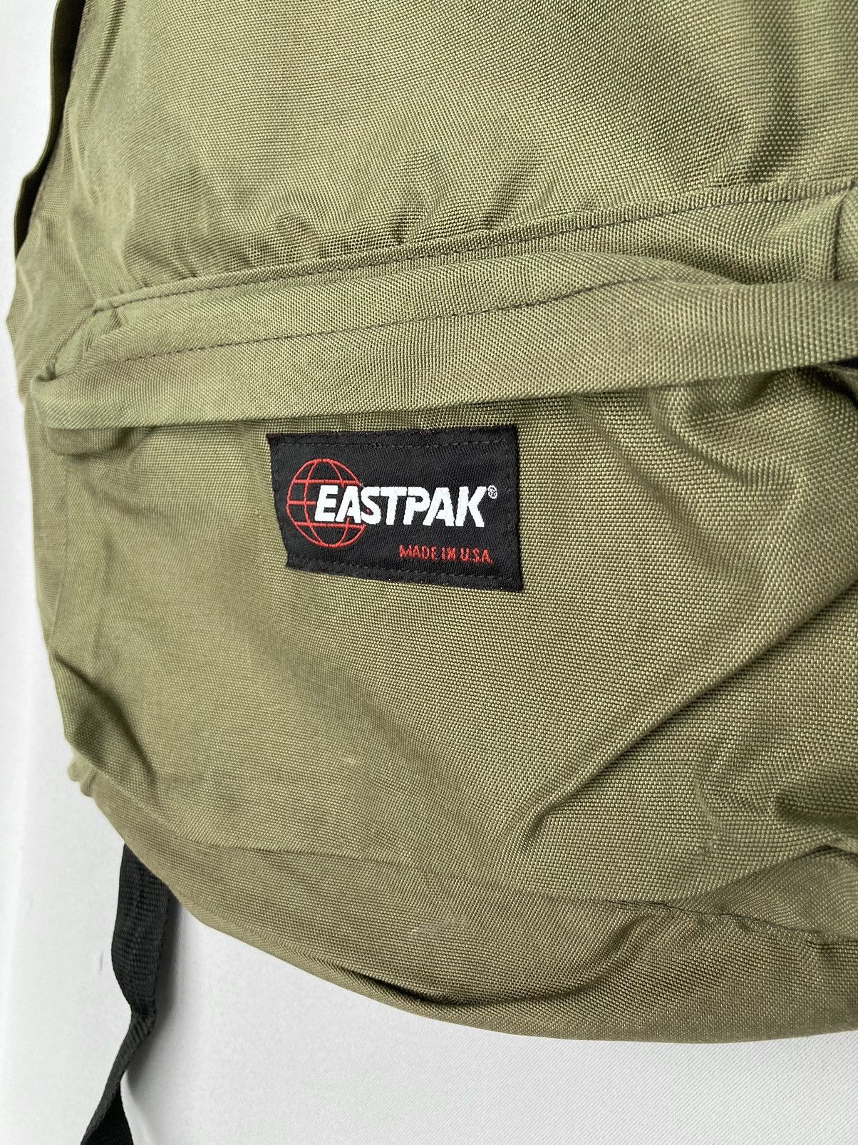 Eastpak × Vintage Vintage Made in USA Eastpak Khaki Olive Green Backpack Size ONE SIZE - 4 Thumbnail