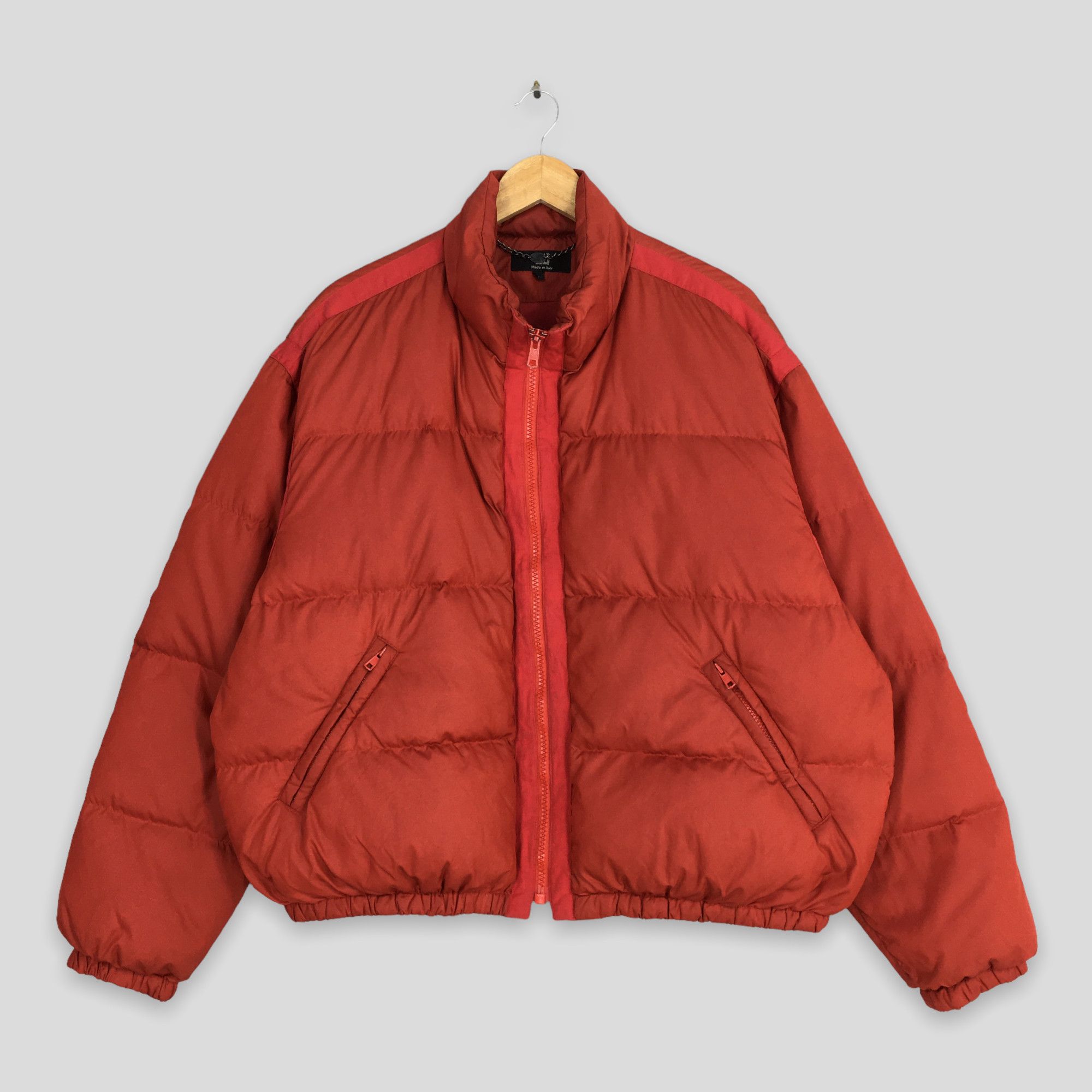 image of Alfred Dunhill x Ski Vintage Dunhill Italy Red Puffer Goose Down Jacket Large, Men's