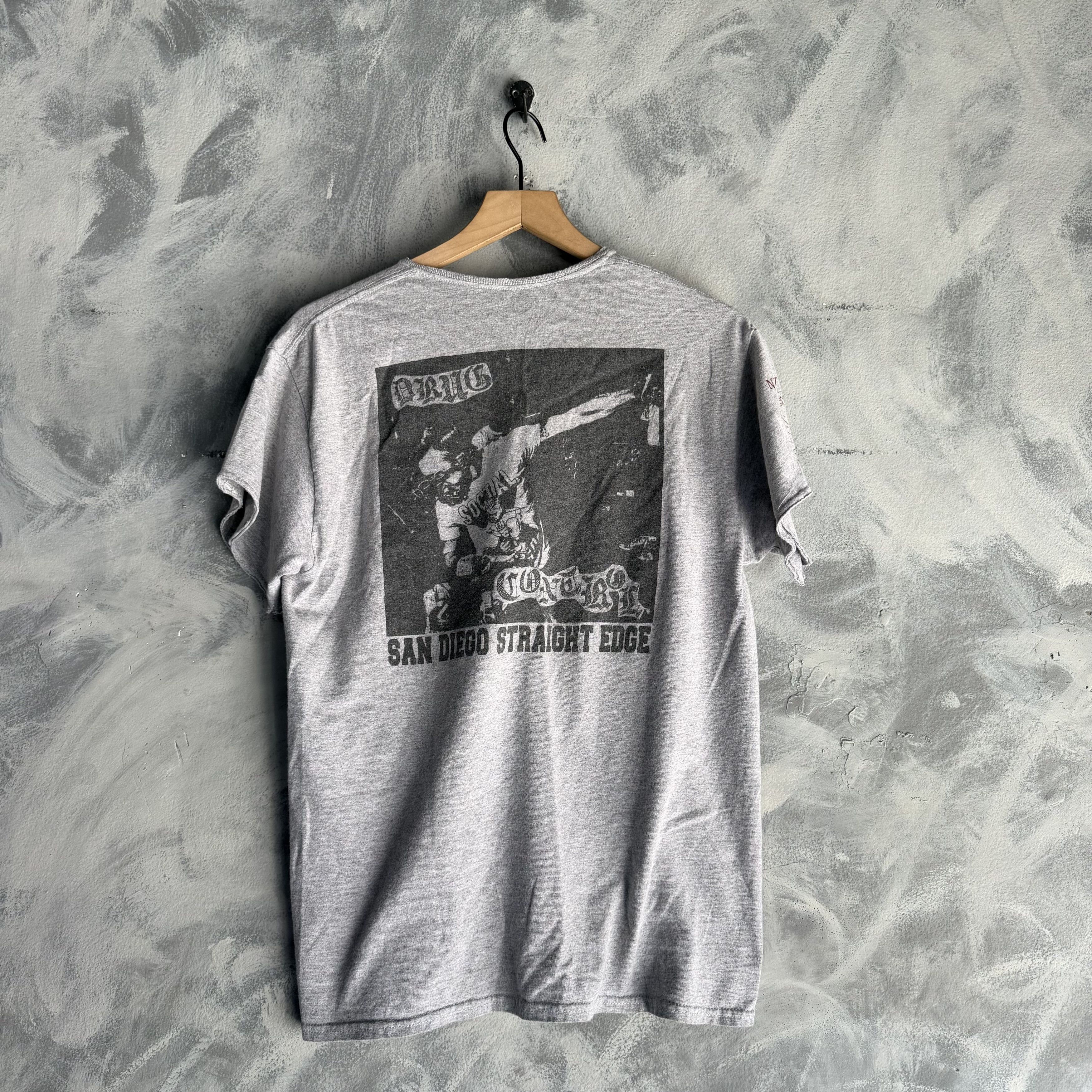 Other Vtg Drug Control San Diego Straight Edge T Shirt Mens Punk Size US S / EU 44-46 / 1 - 4 Thumbnail