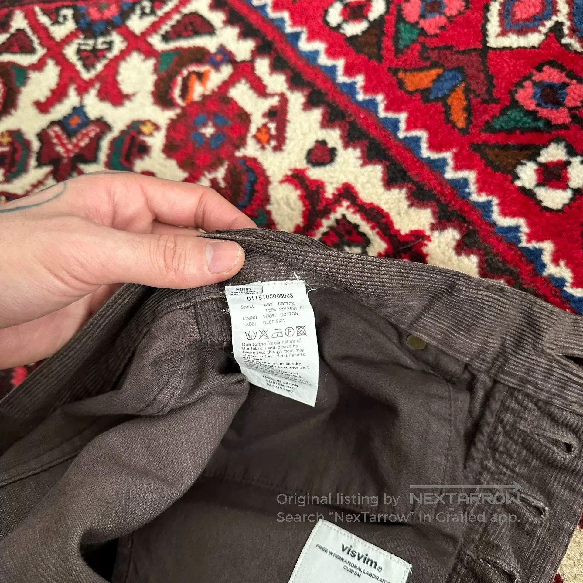 Visvim visvim Brown Corduroy Pants Size 1. Size US 26 / EU 42 - 8 Thumbnail
