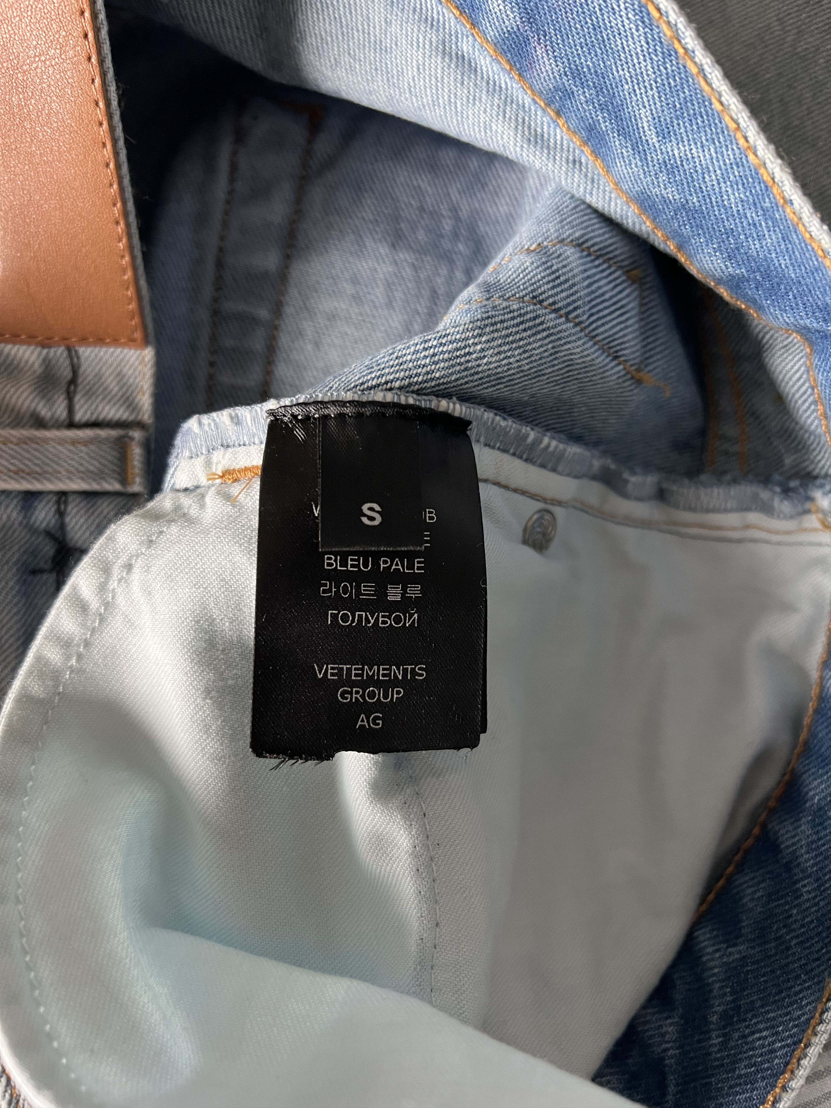 Vetements VETEMENTS Fire Logo Magic Jeans in Blue Size 29" - 9 Thumbnail