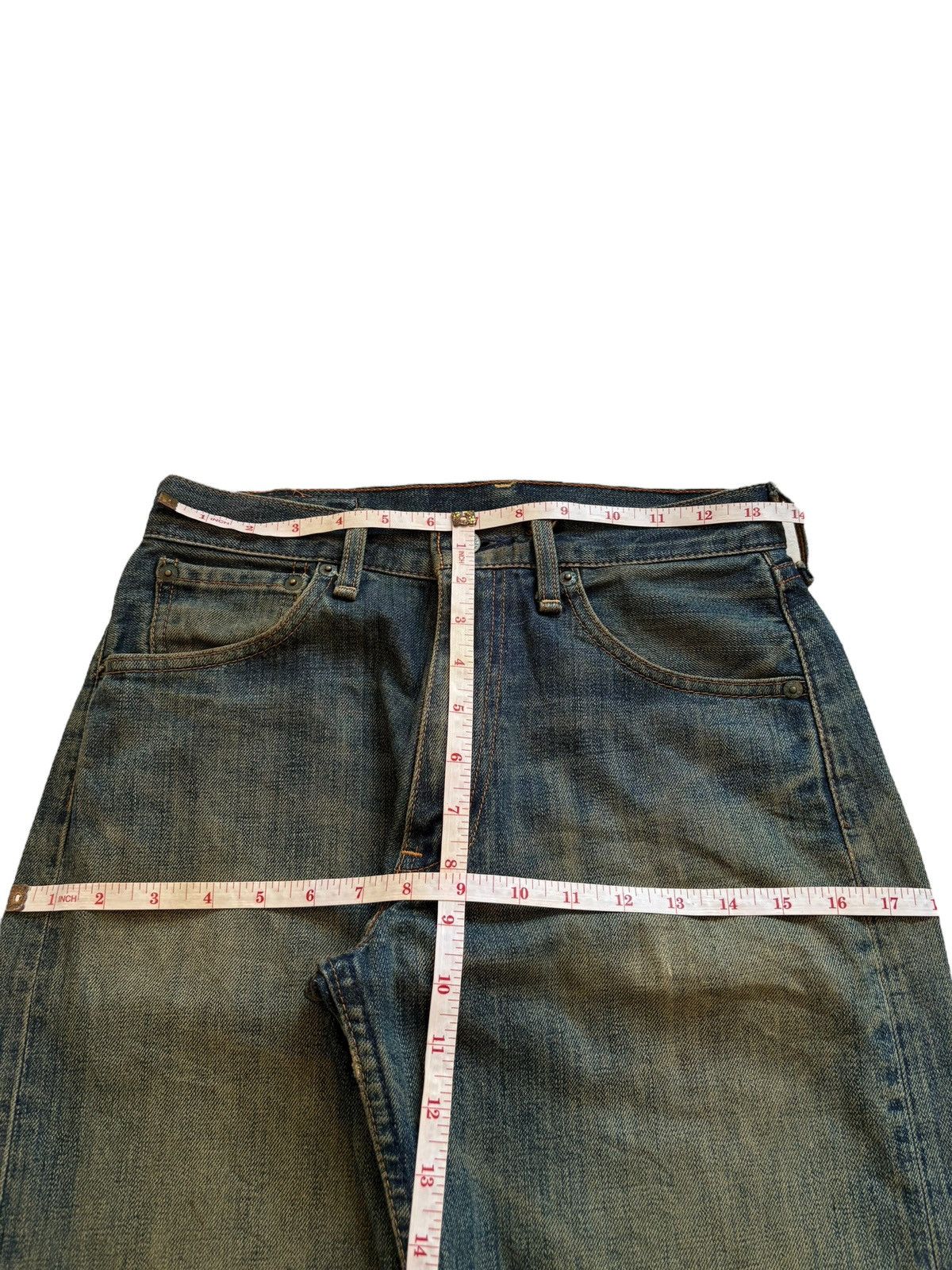 Levi's Vintage 90s Levis 503 Rusty Mud Wash Ripped Loose Jeans Size US 27 - 12 Thumbnail
