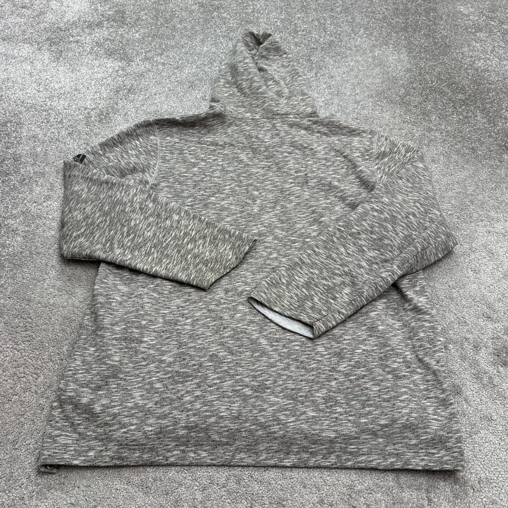 Adidas Adidas Hoodie Pullover Sweatshirt Mens 2XL heather Gray Side Snap Scuba Neck Size US XXL / EU 58 / 5 - 2 Thumbnail